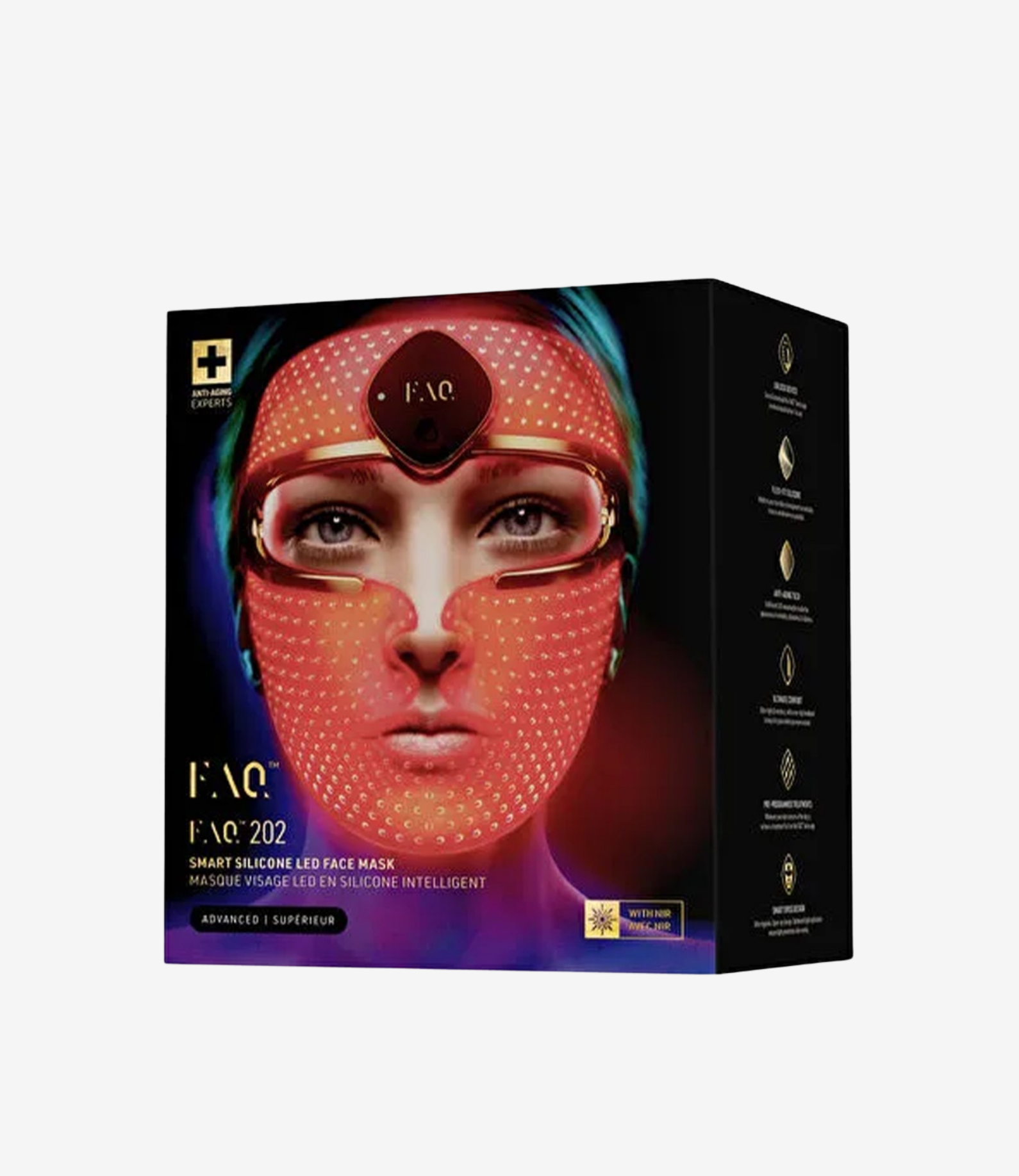 FAQ™ 202 7 Farklı Renkte Yaşlanma Karşıtı Silikon LED Yüz Maskesi