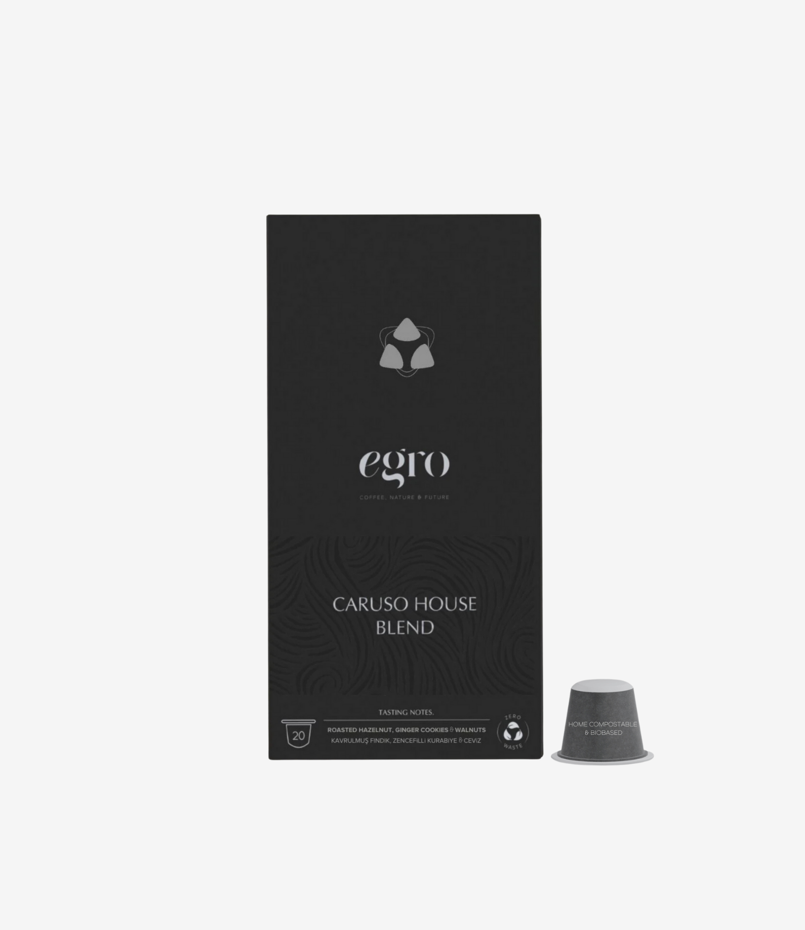 Caruso, House Blend I 100% Evde-Kompostlanabilir Kapsül Kahve x 20 Adet