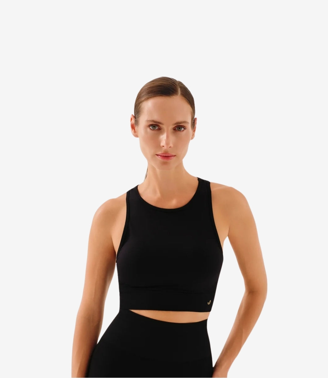 Vella Racerback Konfor Sport Bra | Siyah