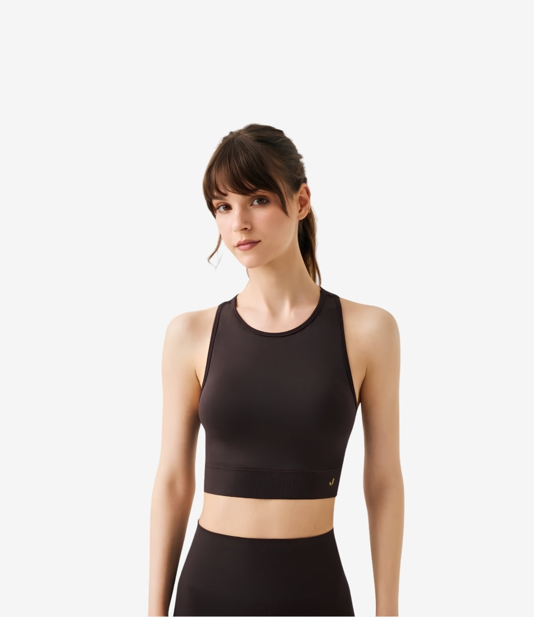 Vella Racerback Konfor Sport Bra | Acı Kahve