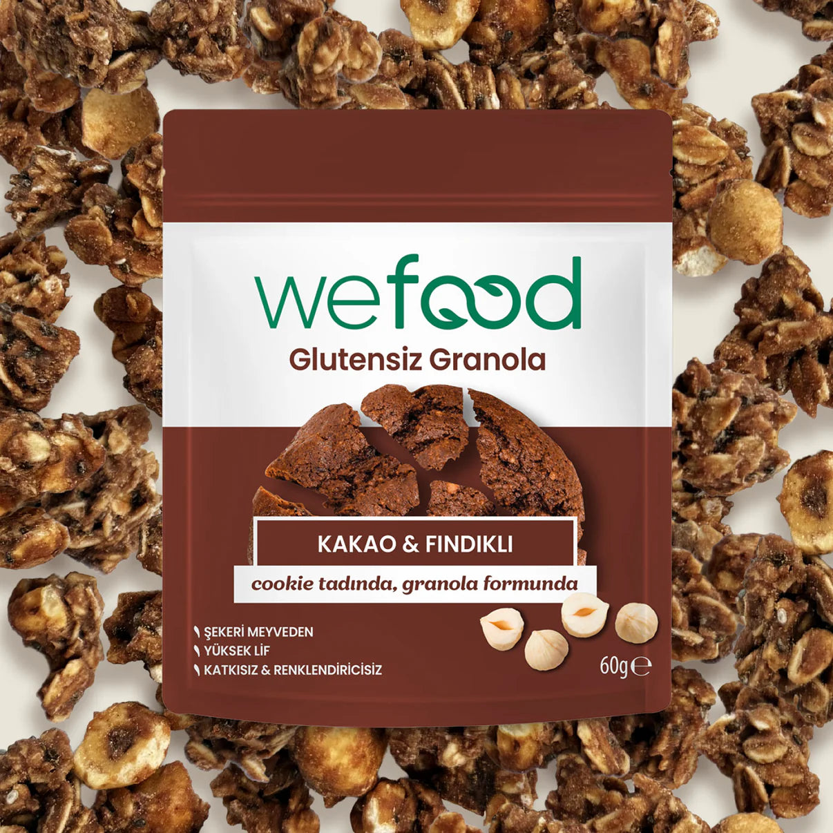 2'li Glutensiz Granola Kakao & Fındıklı 250 gr