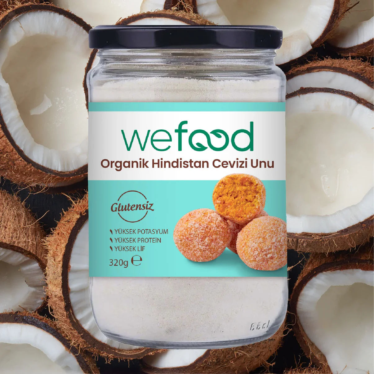 2'li Organik Hindistan Cevizi Unu 320 gr