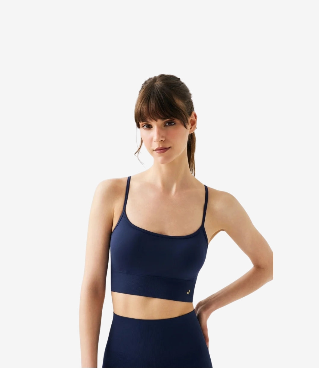 Vella İp Askılı Konfor Sport Bra | Lacivert