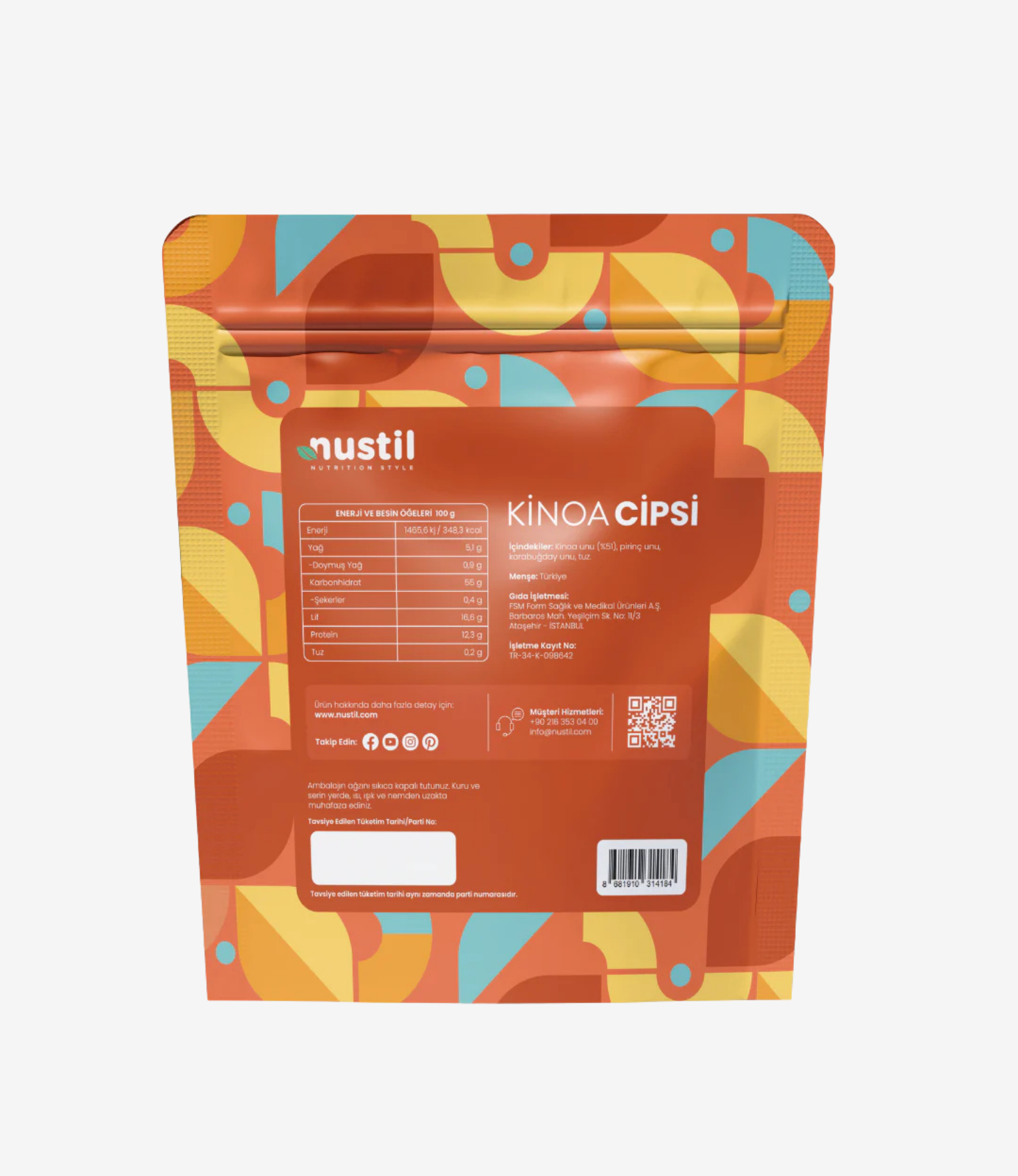 NUSTİL Kinoa Cipsi 35 gr