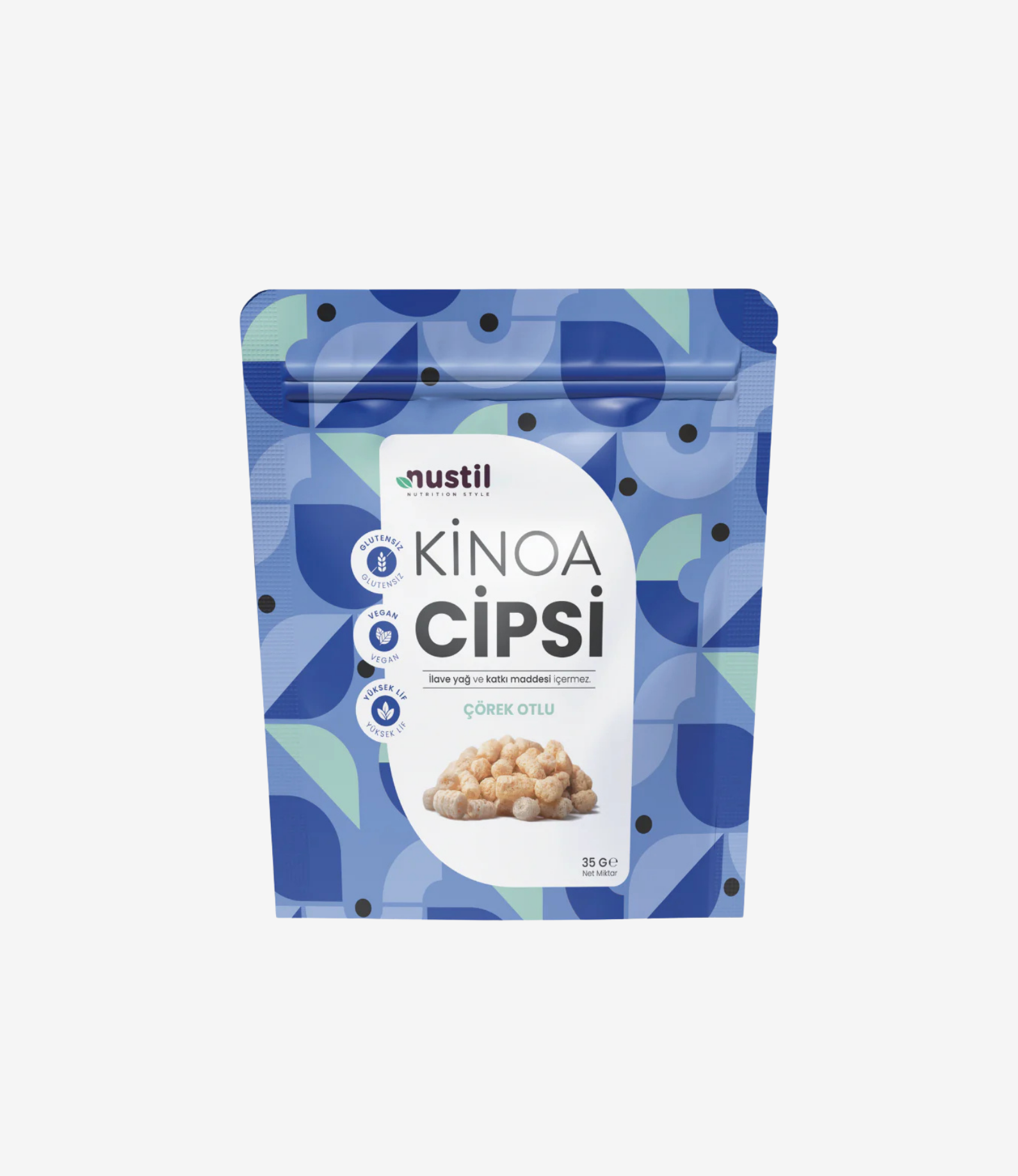 NUSTİL Çörek Otlu Kinoa Cipsi 35 gr