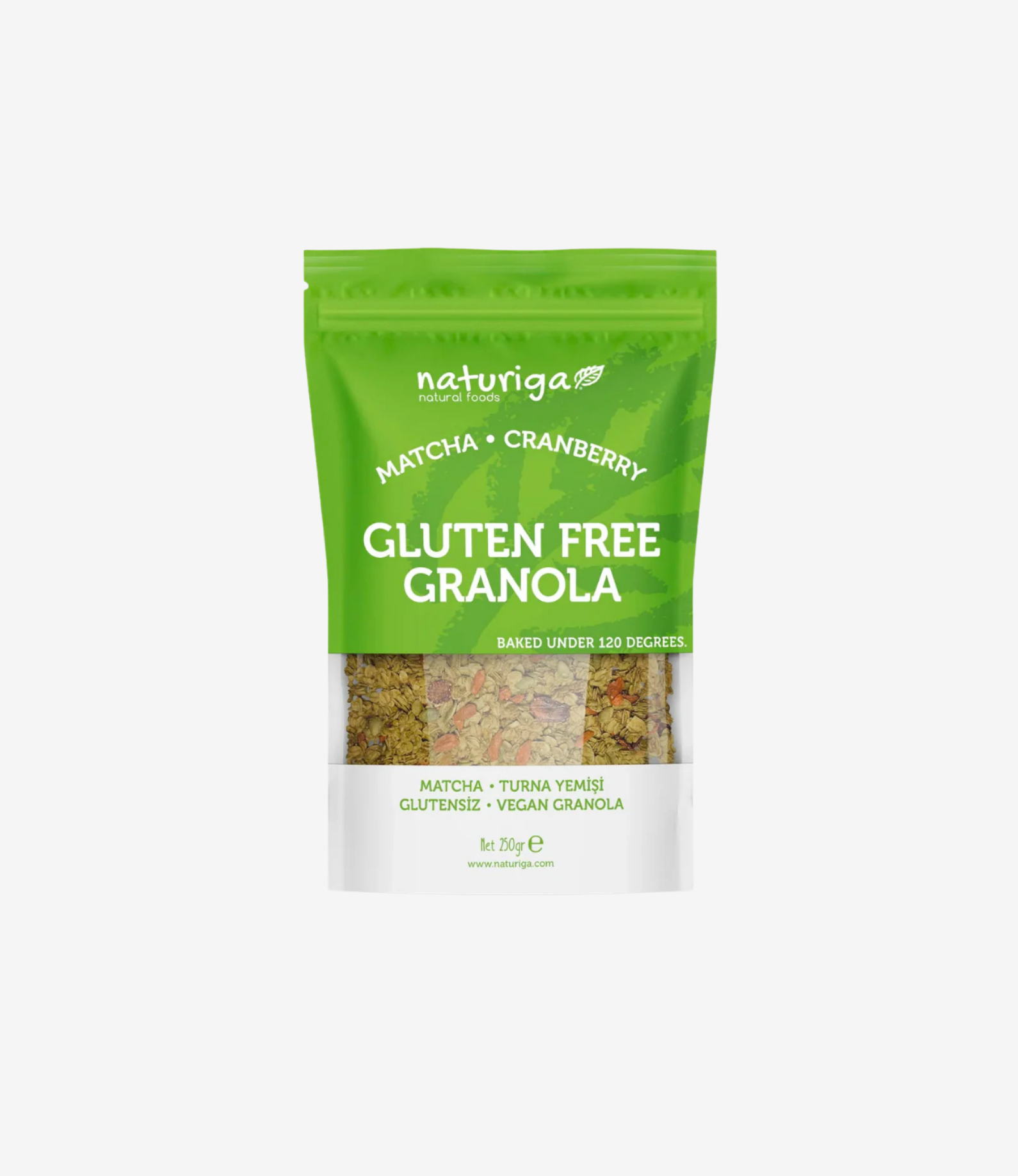 Glutensiz Matcha & Cranberry Granola 250 gr