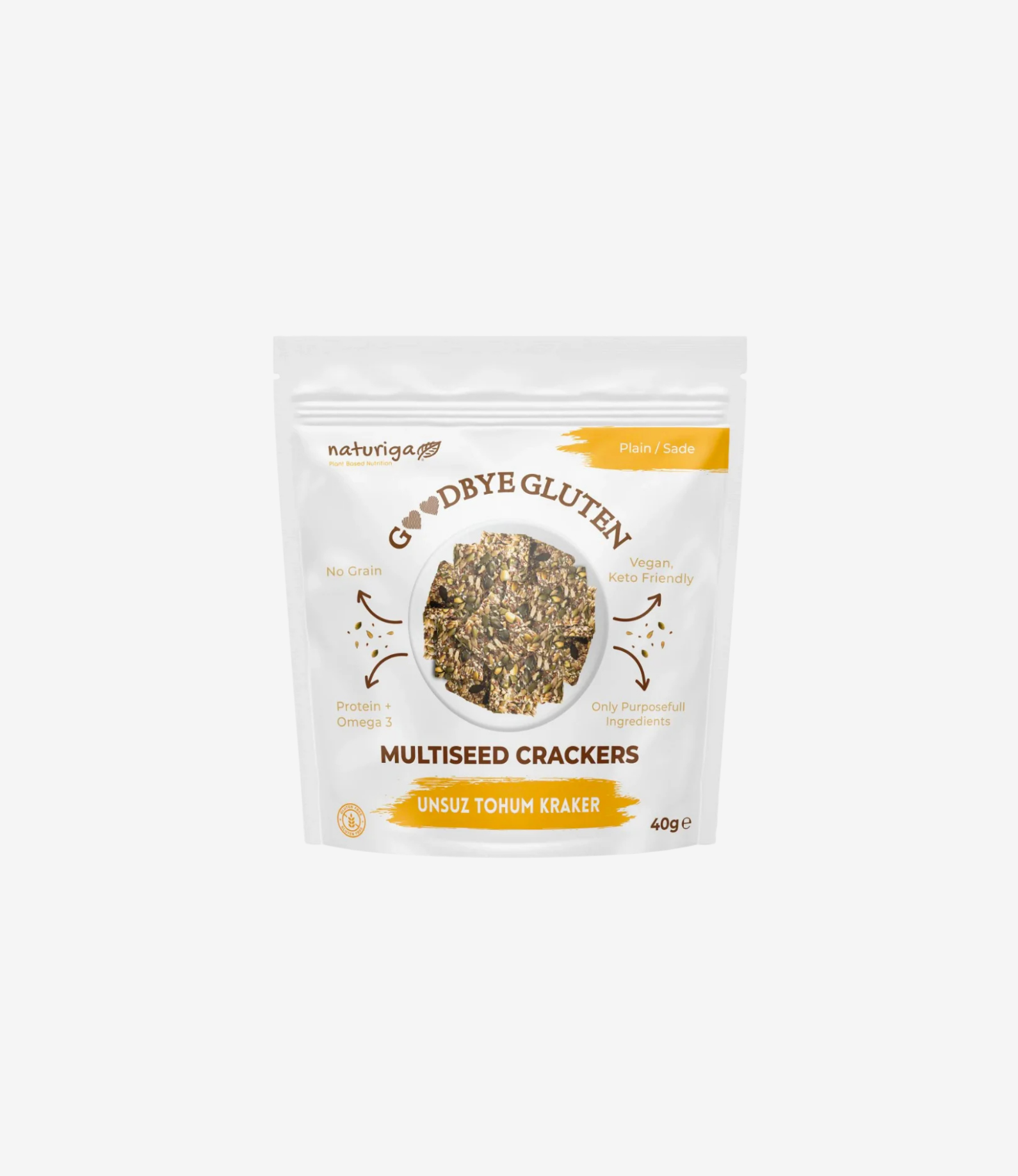 Unsuz Tohum Kraker/Sade 40 gr