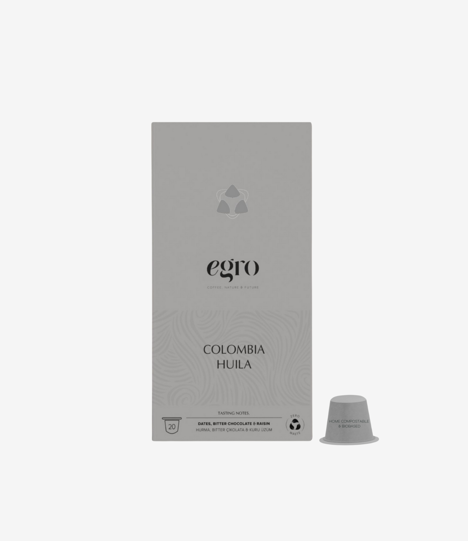 Colombia, Huila I 100% Evde-Kompostlanabilir Kapsül Kahve x 20 Adet