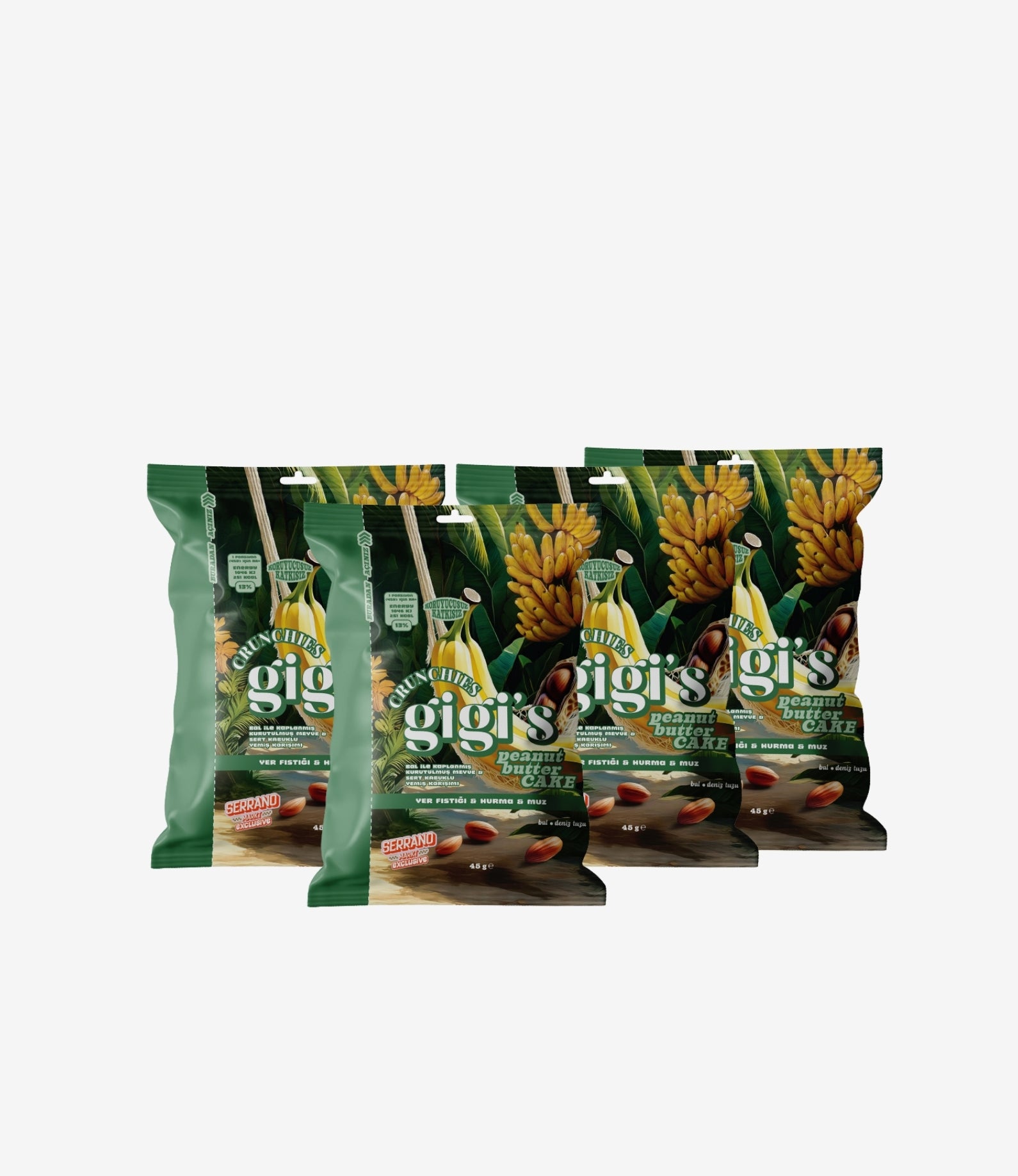 4'lü Crunchies Peanut Butter Cake 45 gr