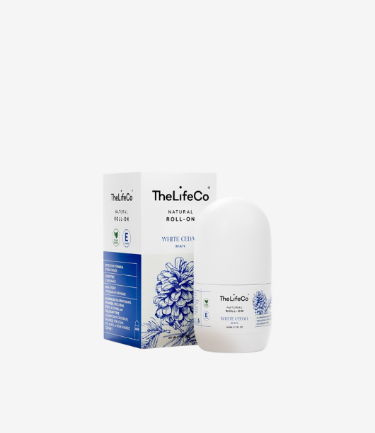 %100 Doğal Roll-on Deodorant – White Cedar (Erkek) 60 ml