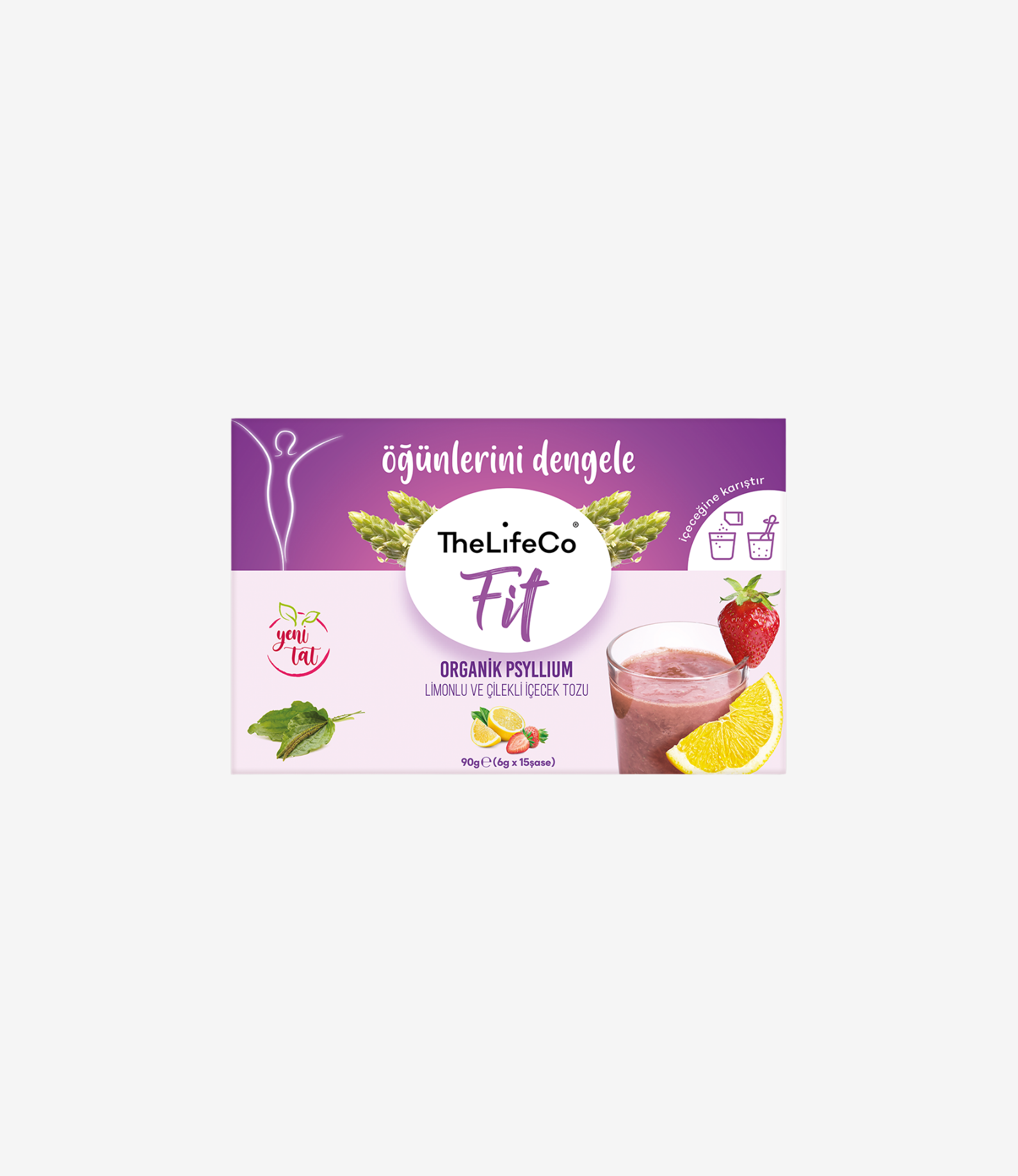 Karnıyarık Otu Limonlu ve Çilekli İçecek Tozu 15li Kutu