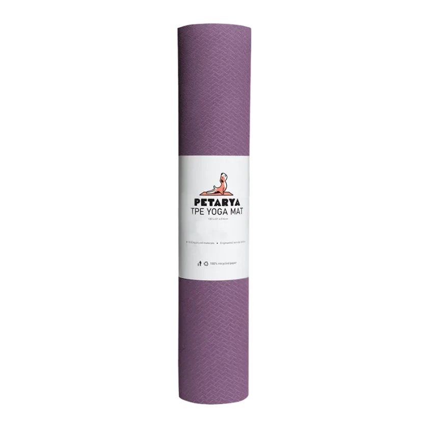 Refresh Serisi | Mor 6 mm TPE Kaydırmaz Yoga Matı