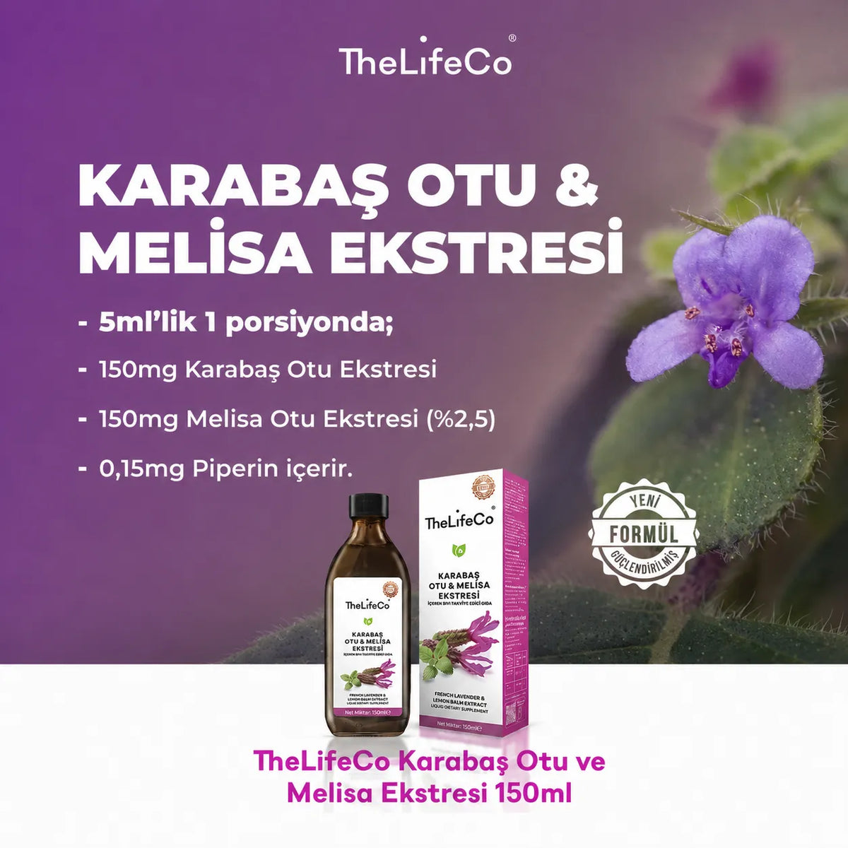 Karabaş Otu & Melisa Ekstraktı 150 ml