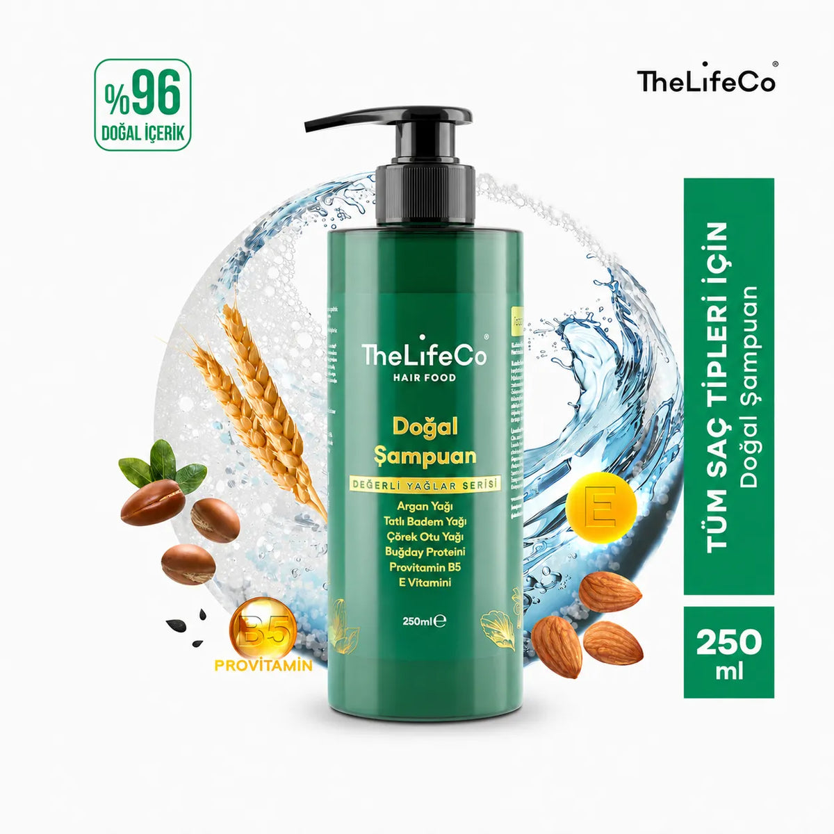 HairFood Değerli Yağlar Serisi | Doğal Şampuan 250 ml