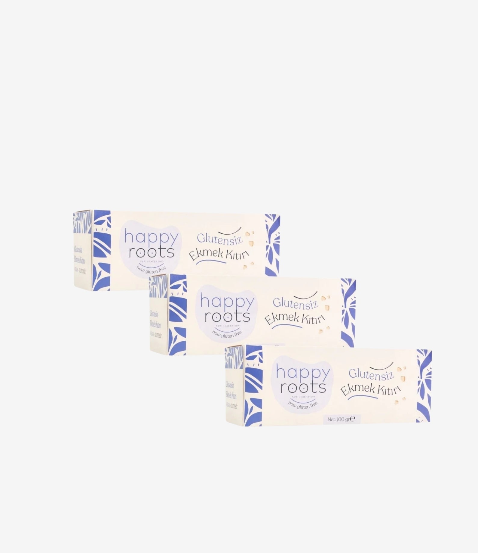 Happy Roots Glutensiz Ekmek Kıtırı 3'lü Paket