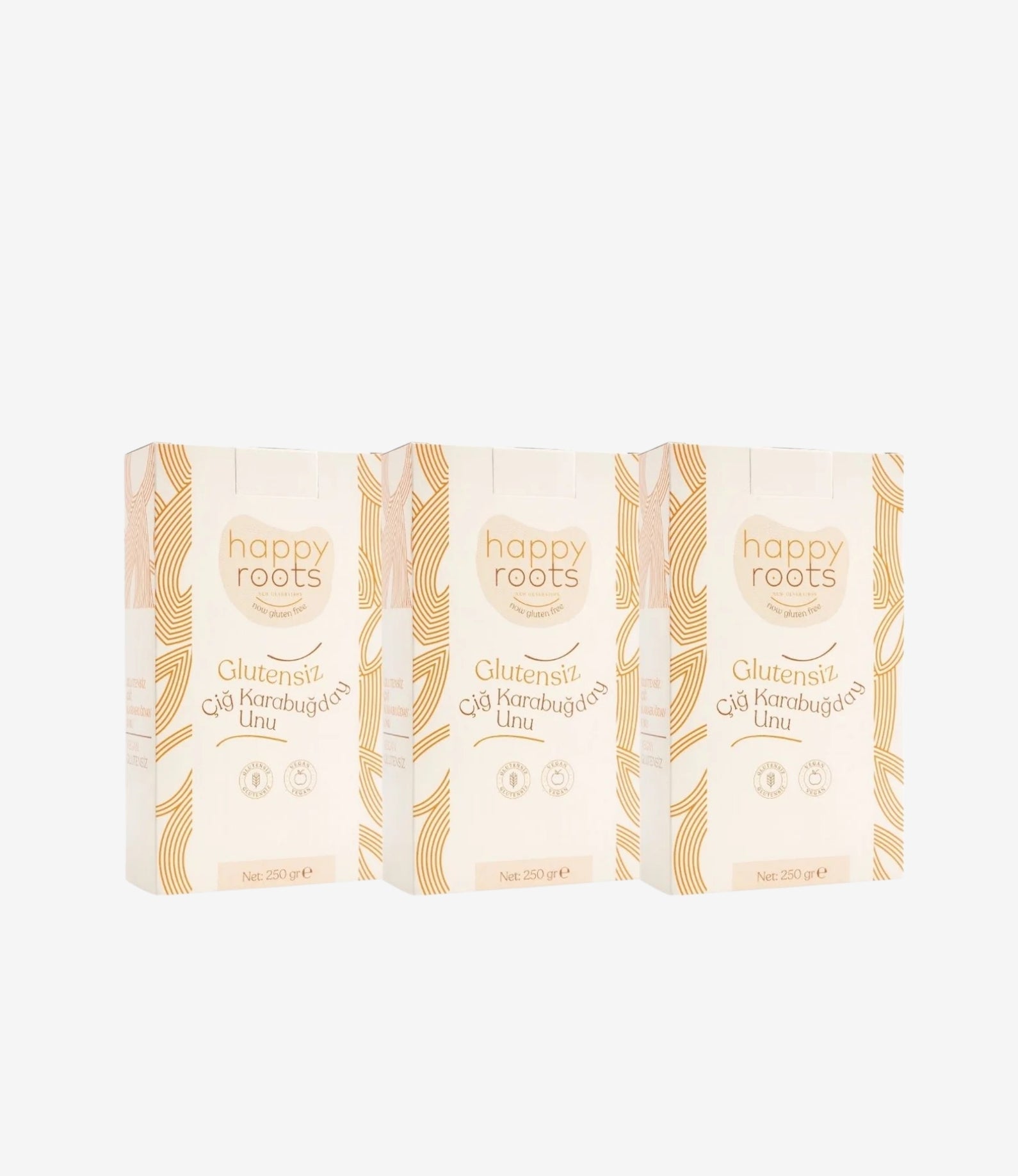 Happy Roots Çiğ Karabuğday Unu 3'lü Paket