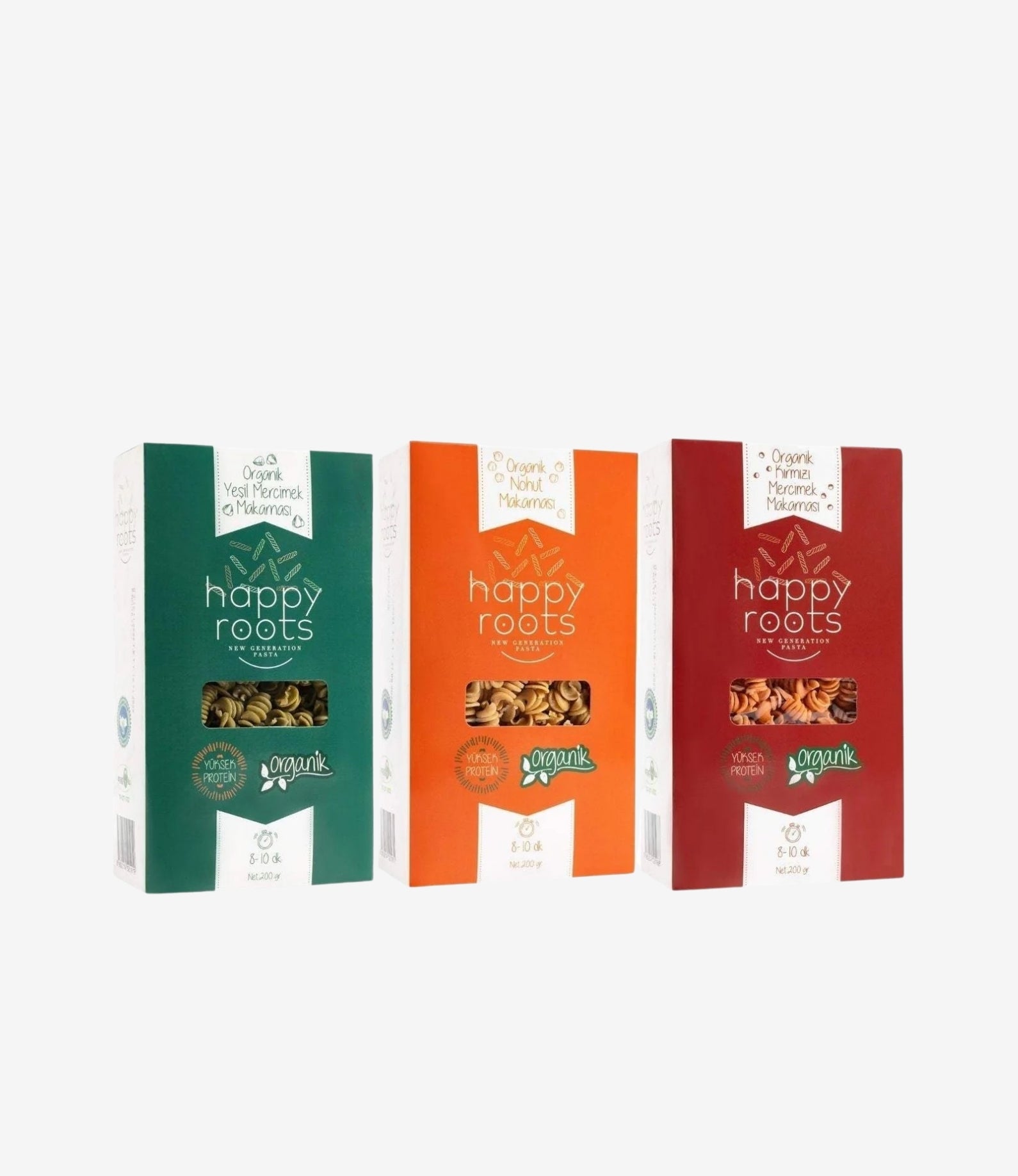 Happy Roots Organik Bakliyat Makarnası Paketi