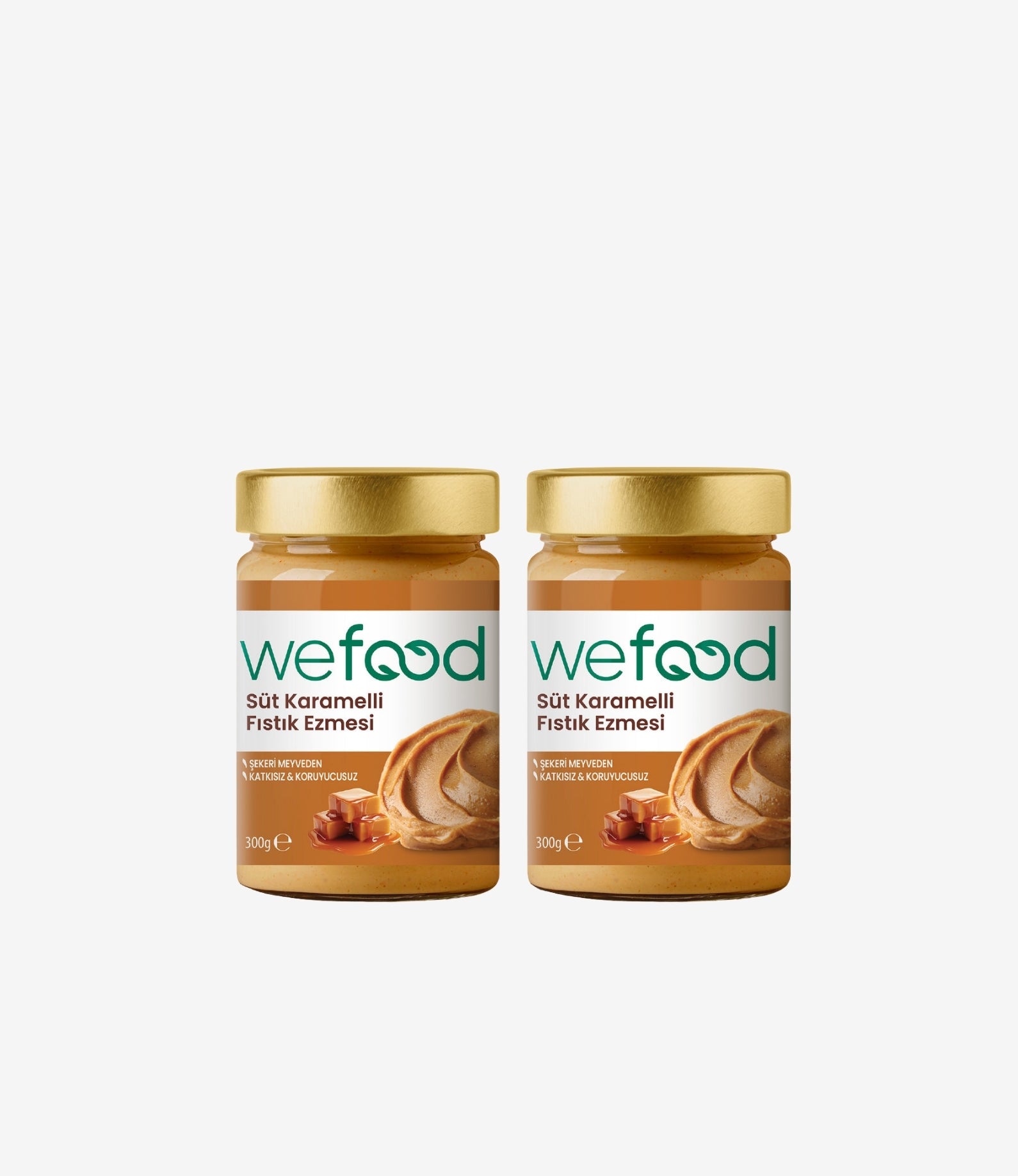 2'li Süt Karamelli Fıstık Ezmesi 300 gr