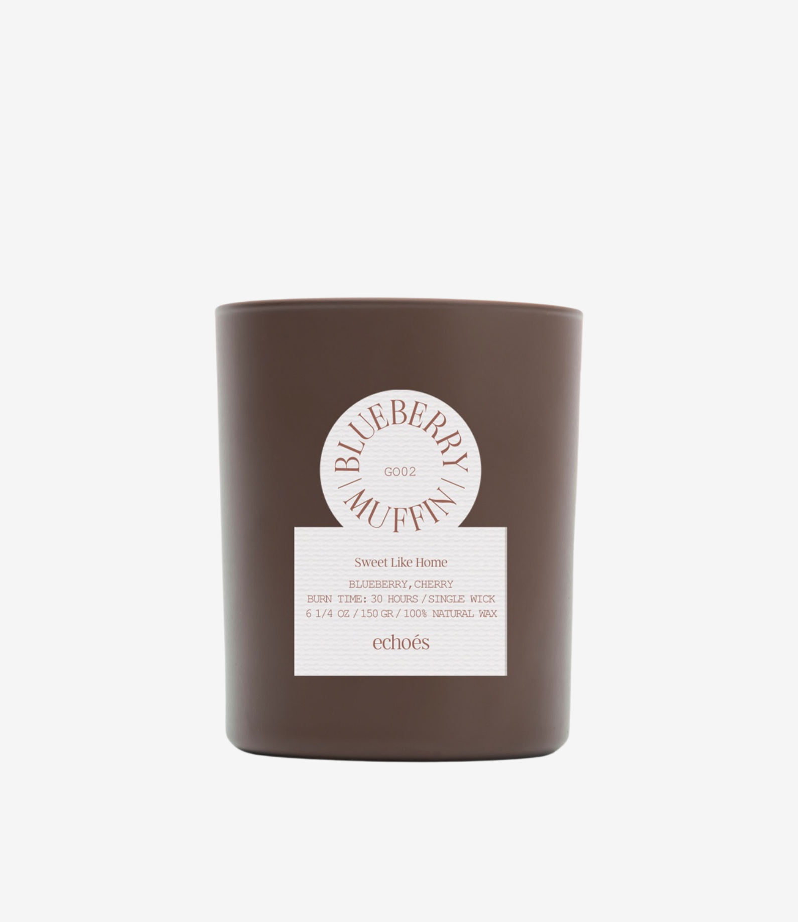 Blueberry Muffin Tek Fitil Doğal Mum 150 gr