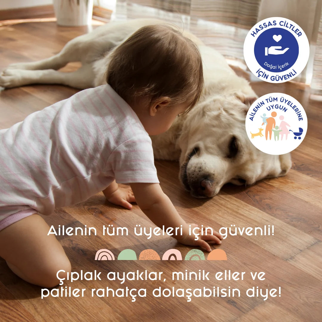 Ahşap ve Yer Temizleyici Sabun Lavanta 600 ml