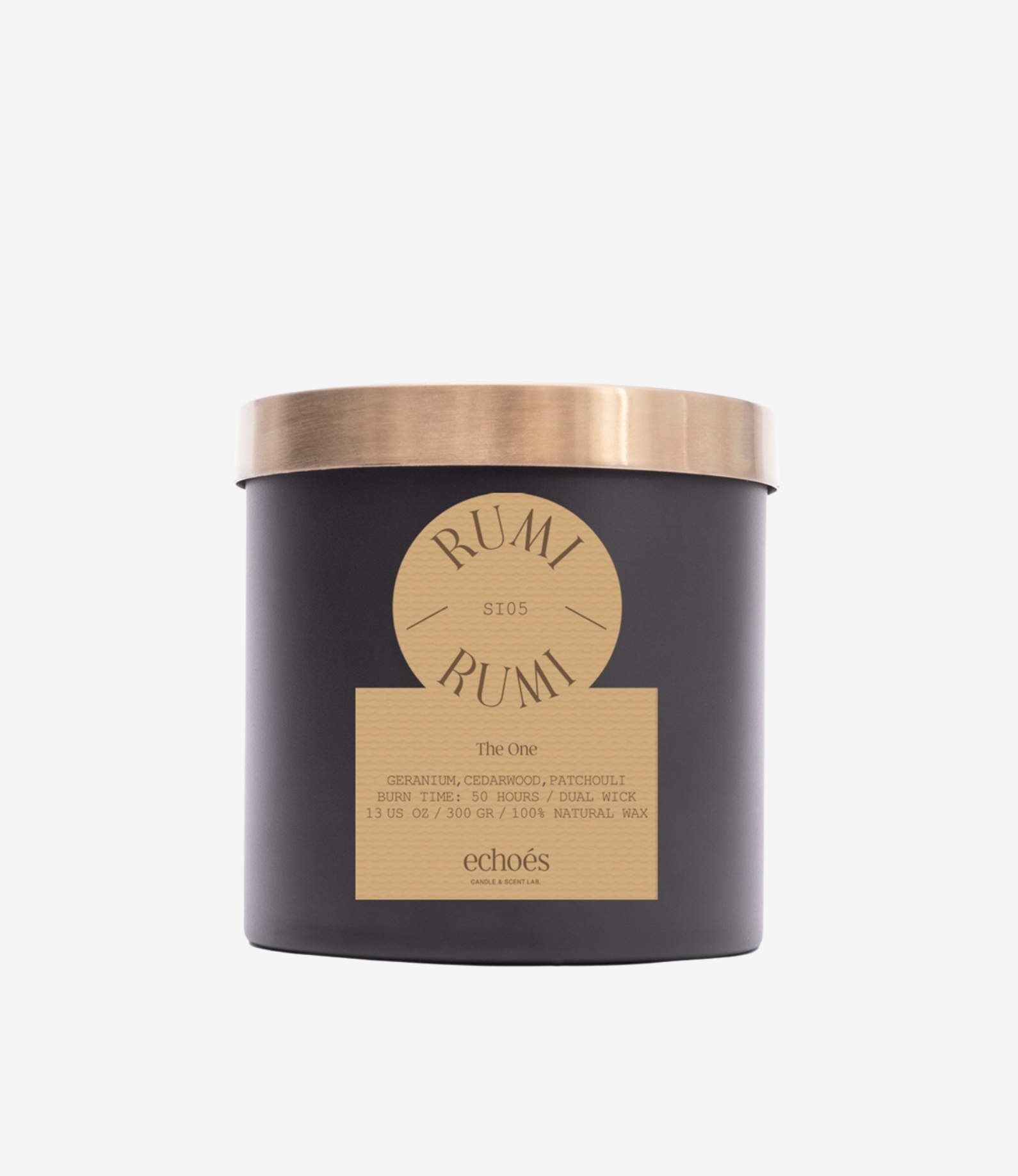 Rumi Çift Fitil Doğal Mum 300 gr