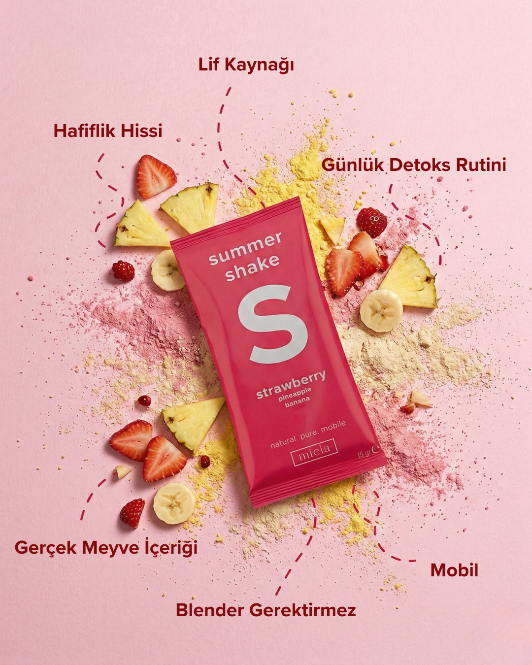 Summer Shake | 10'lu Strawberry & Bottle