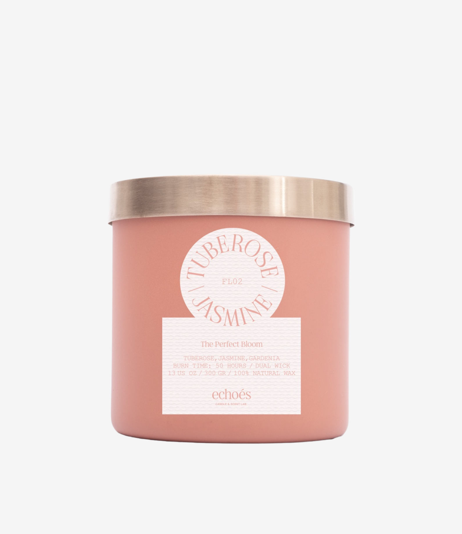 Tuberose & Jasmine Çift Fitil Doğal Mum 300 gr