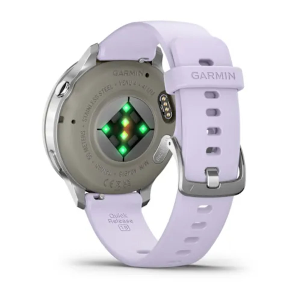 Garmin Venu 4 41 mm  Lavanta Mavisi Silikon Kayışlı