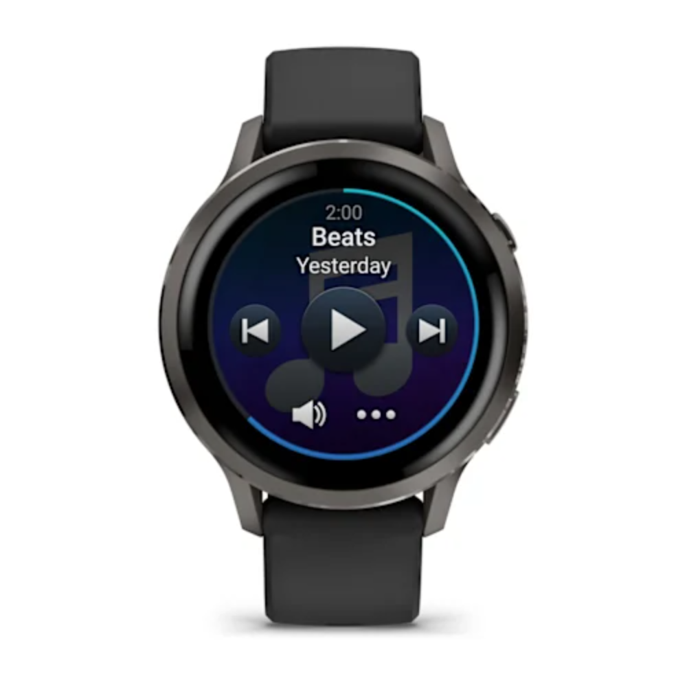 Garmin Venu 4 41 mm Siyah Silikon Kayışlı
