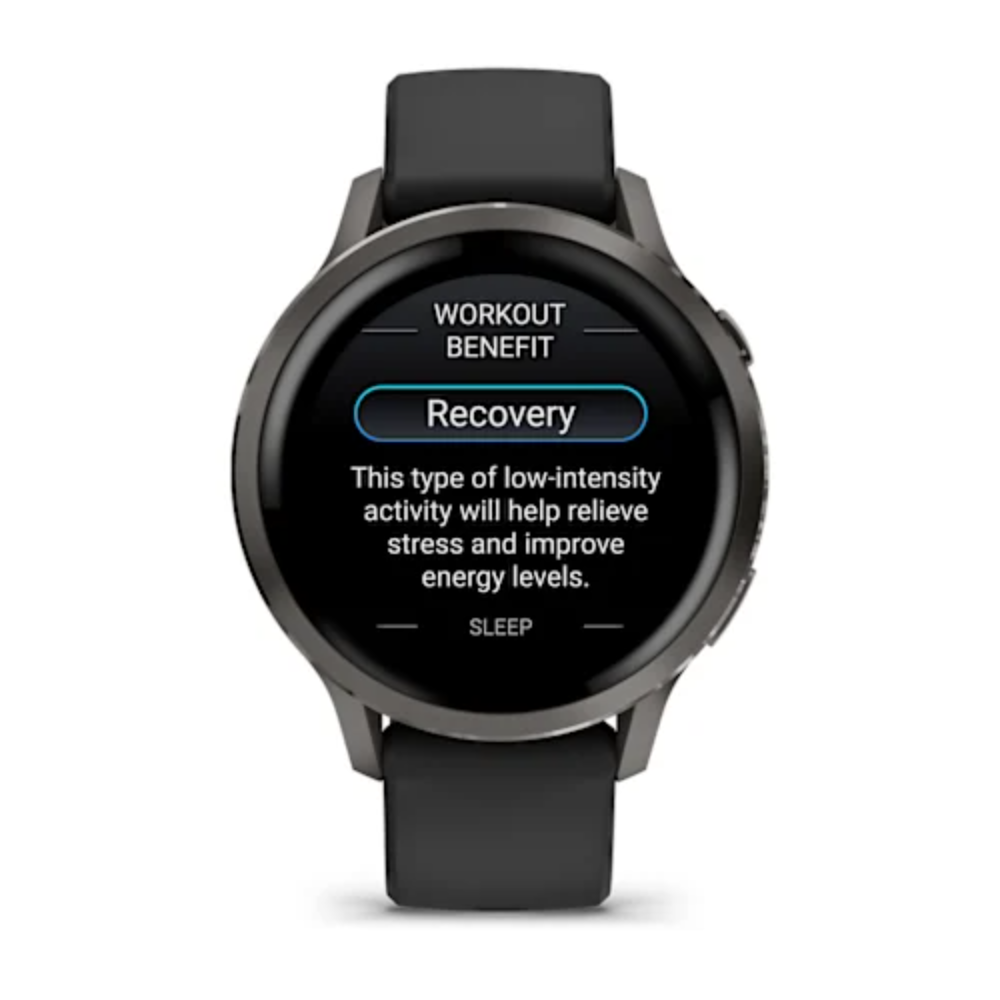 Garmin Venu 4 41 mm Siyah Silikon Kayışlı