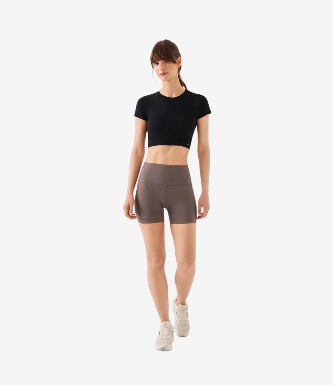 Jerf Aruba Toparlayıcı Mini Şort, Vizon