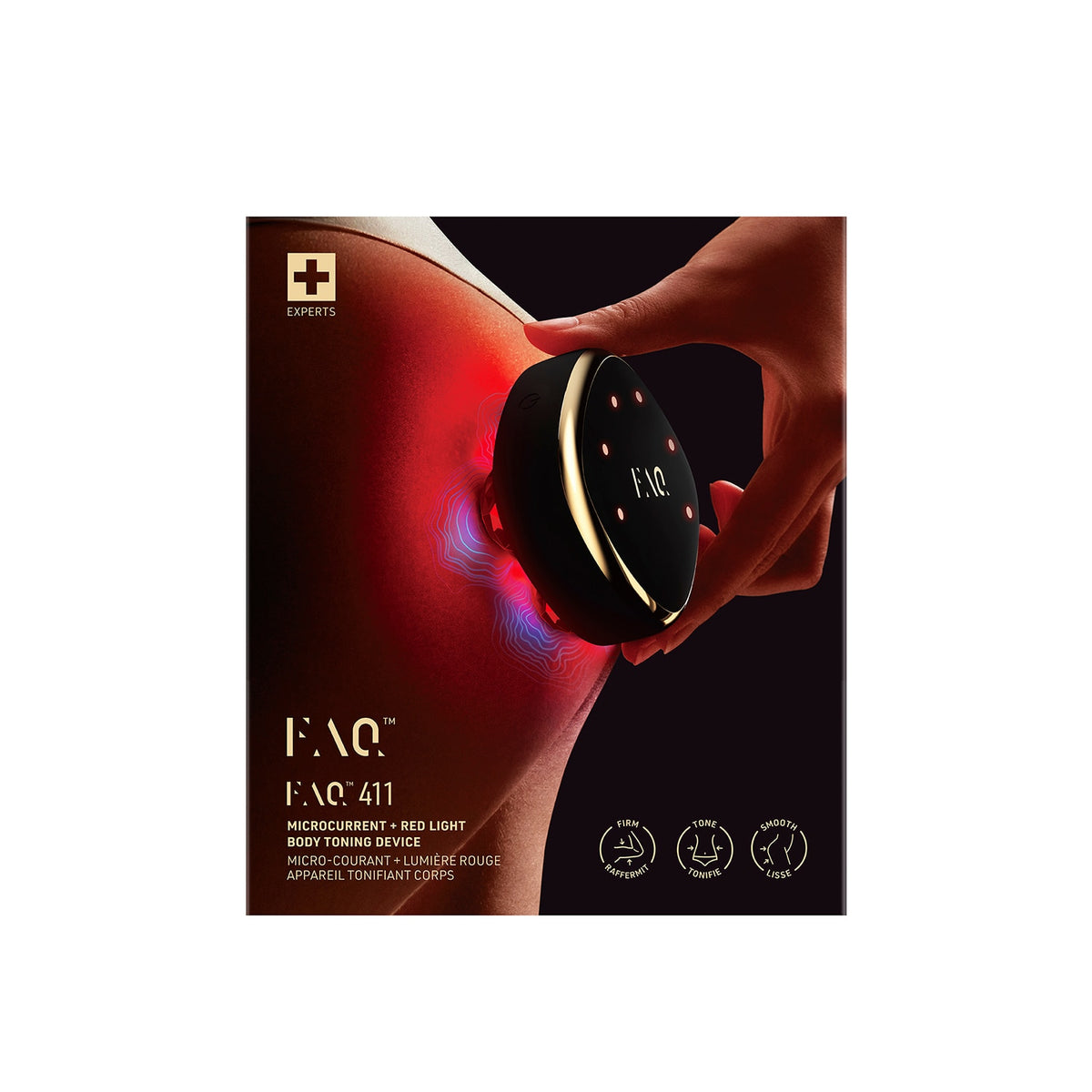 FAQ™ 411 Çift Mikro Akımlı LED'li Vücut Sıkılaştırma Cihazı