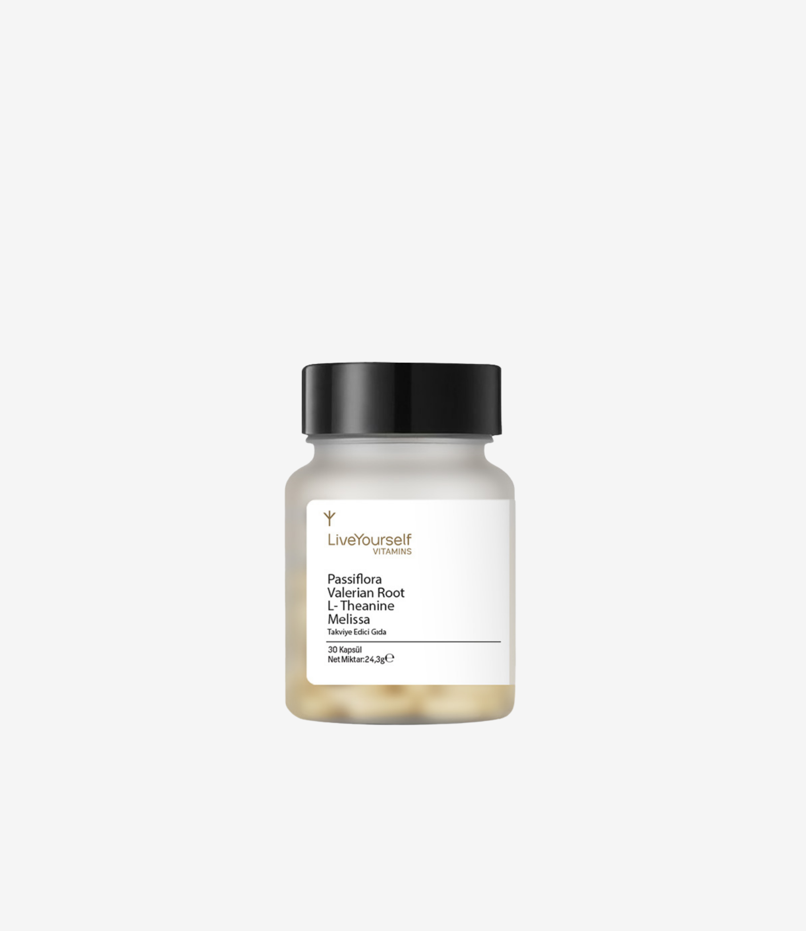 Passiflora Valerian Root L-Theanine Melissa Takviye Edici Gıda