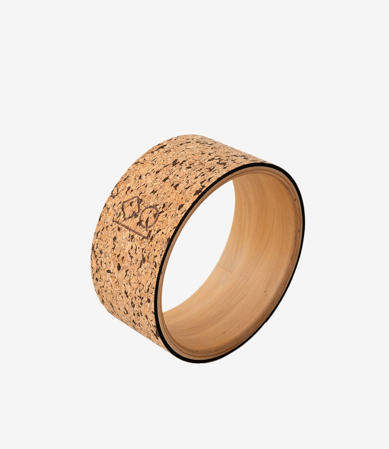 Mantar Kaplı Ahşap Yoga Çemberi