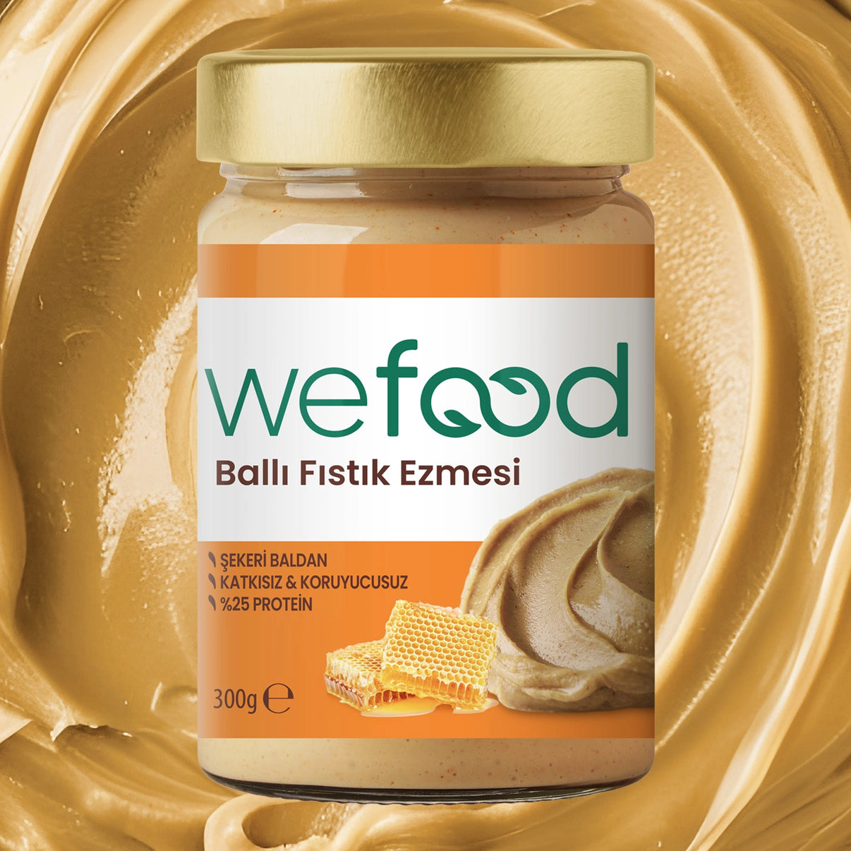 2'li Ballı Fıstık Ezmesi 300 gr