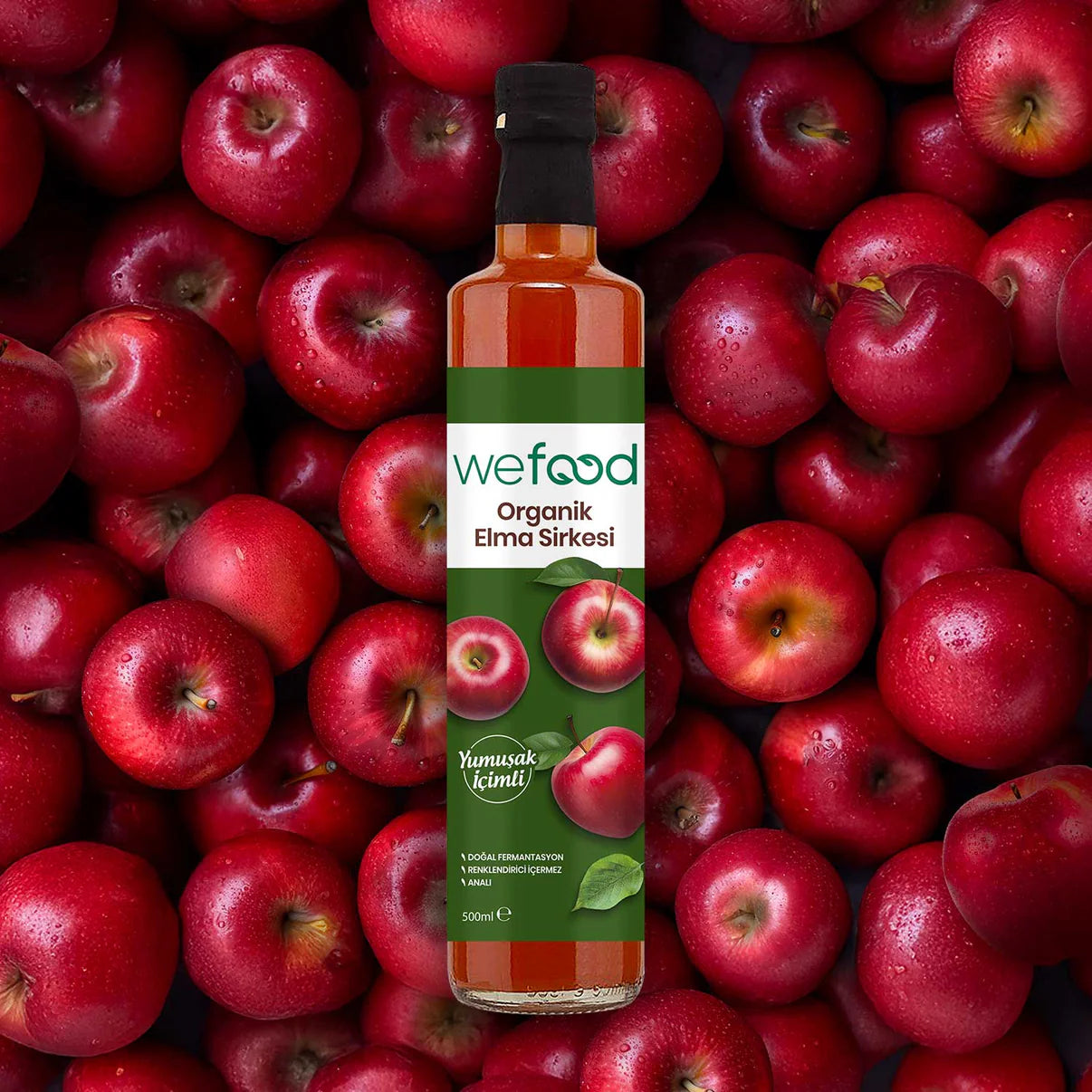 2'li Organik Elma Sirkesi 500 ml