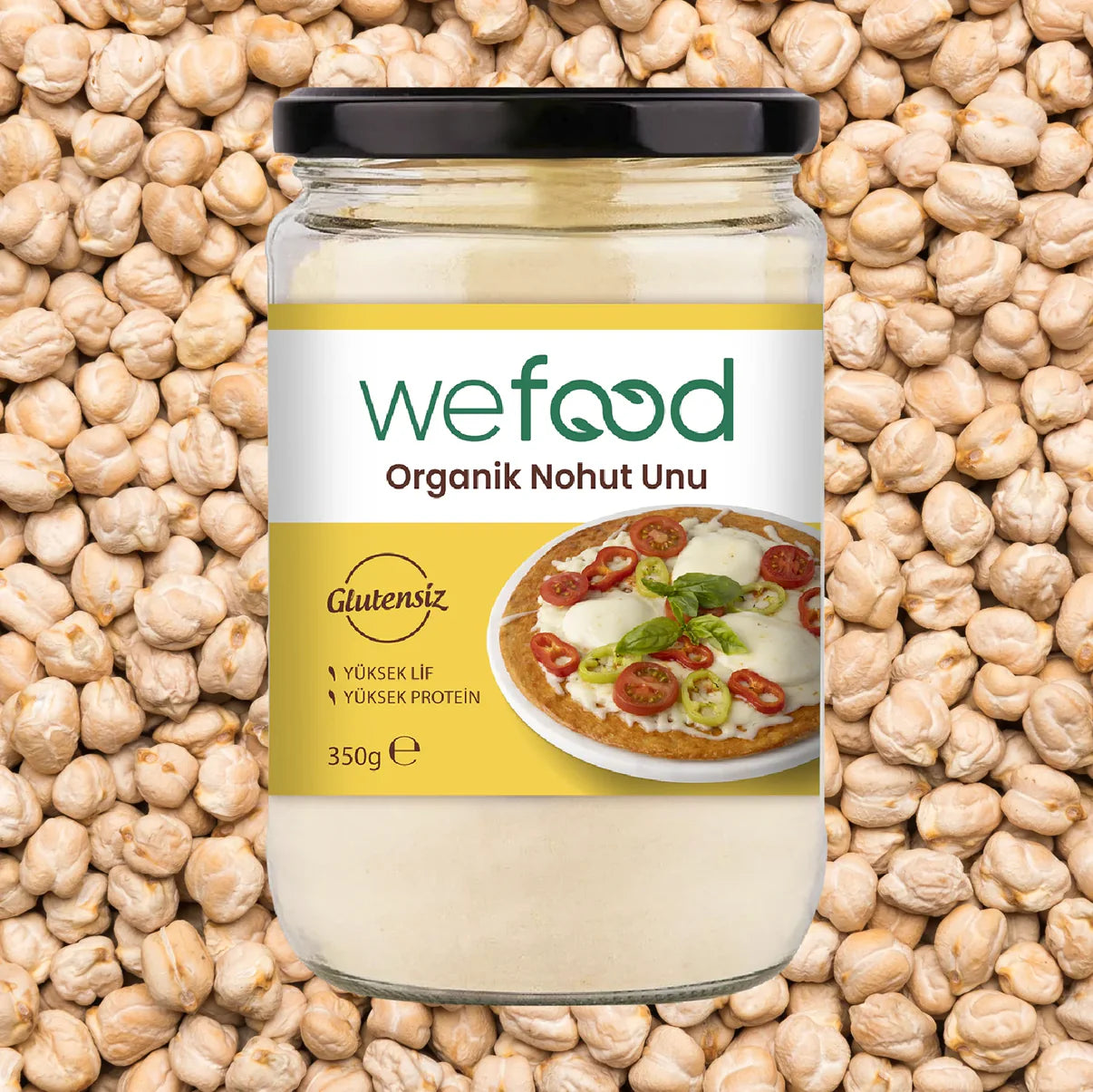 2'li Organik Glutensiz Nohut Unu 350 gr