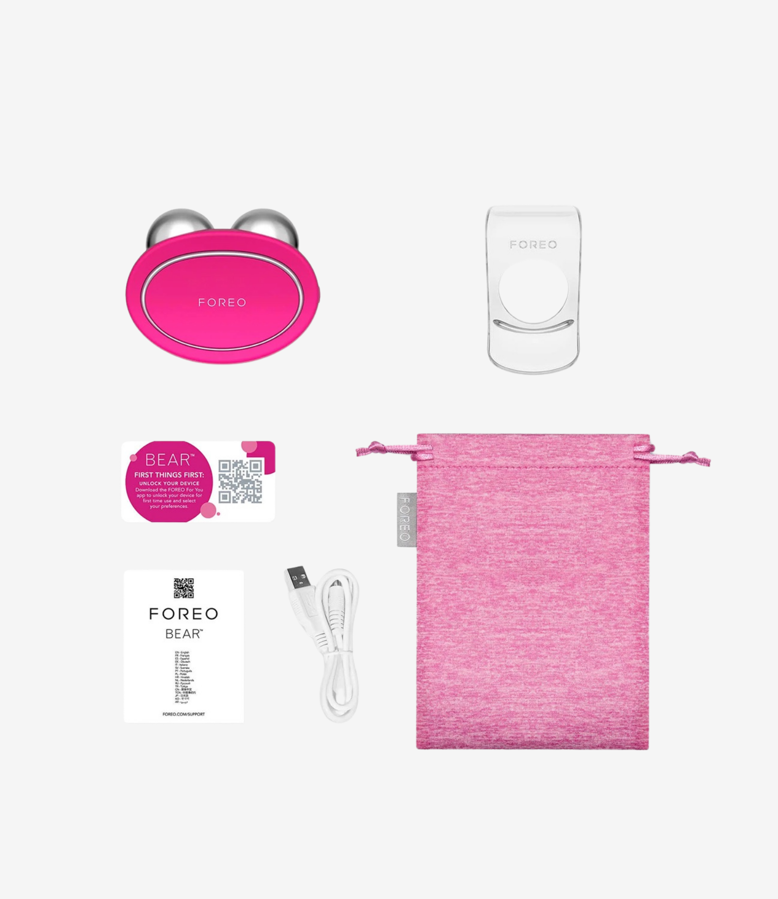 BEAR™ Akıllı Microcurrent Yüz Sıkılaştırma Cihazı Fuchsia