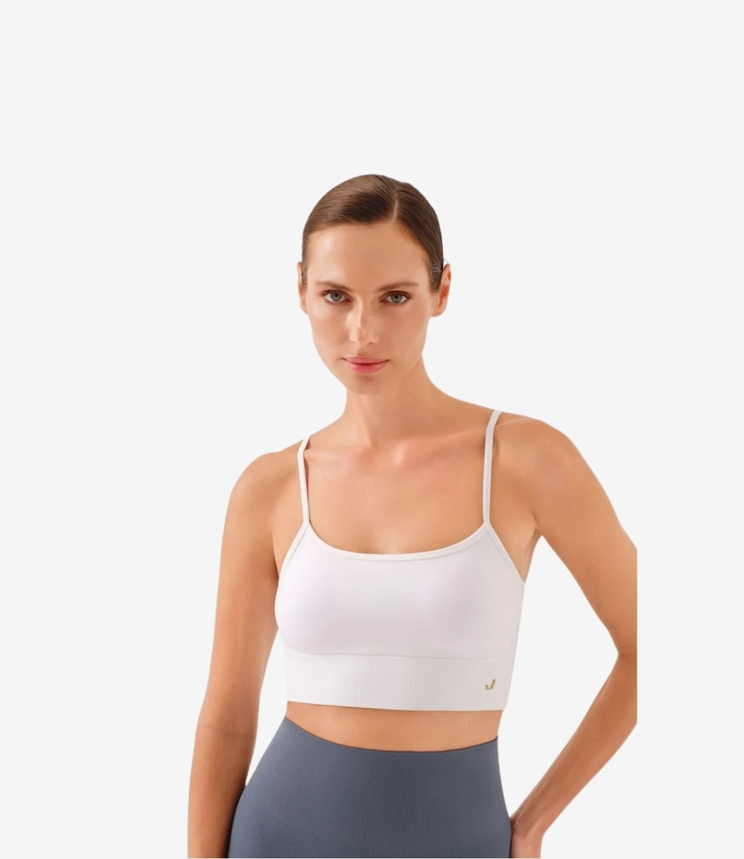 Vella İp Askılı Konfor Sport Bra | Beyaz