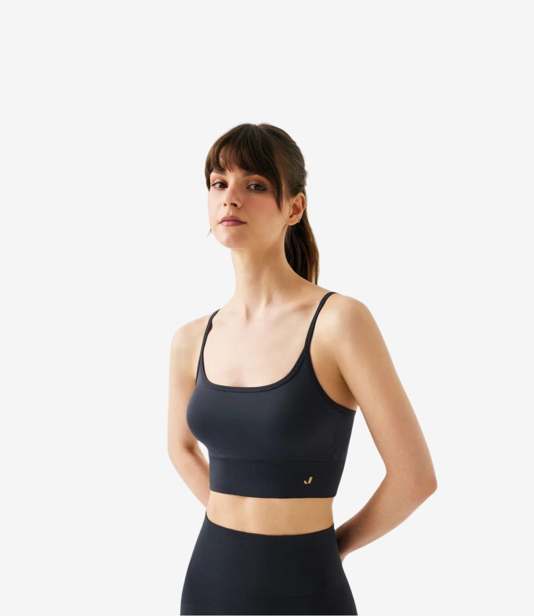 Vella İp Askılı Konfor Sport Bra | Antrasit