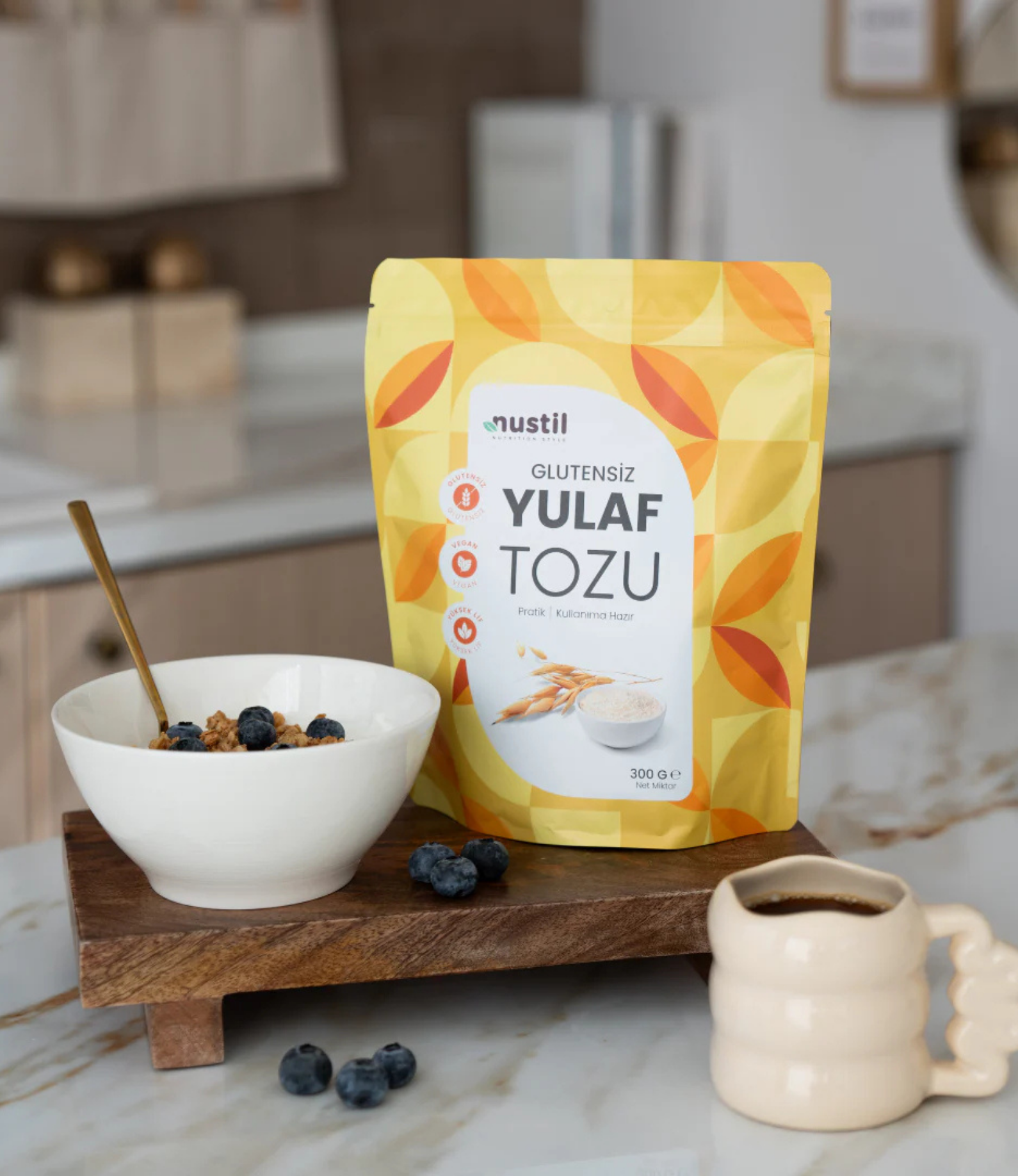 NUSTİL Glutensiz Yulaf Tozu 300 gr