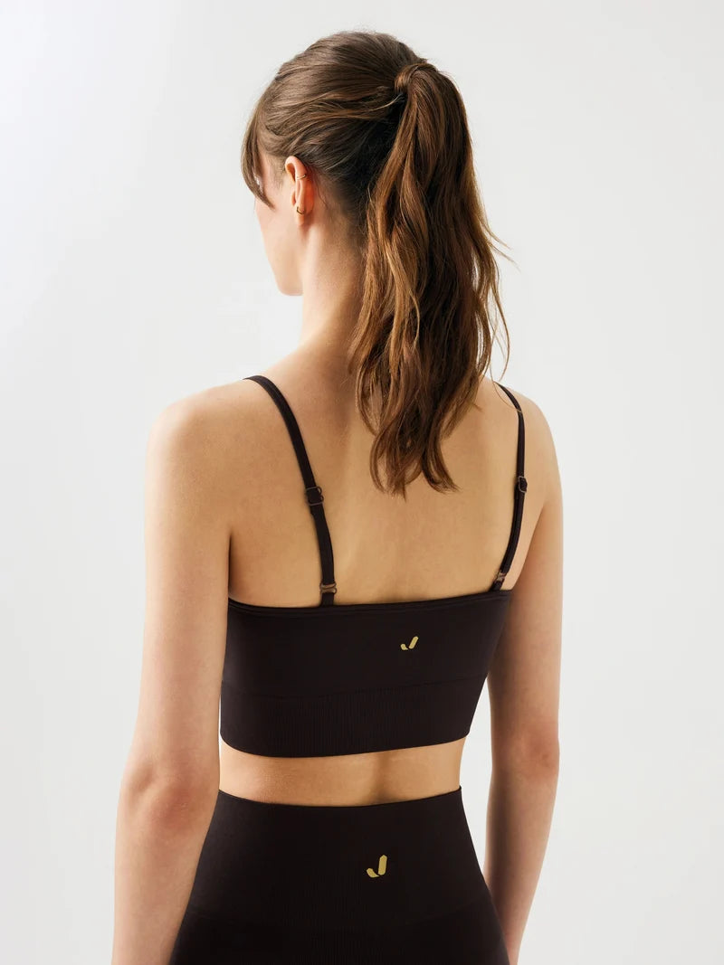 Vella İp Askılı Konfor Sport Bra | Acı Kahve