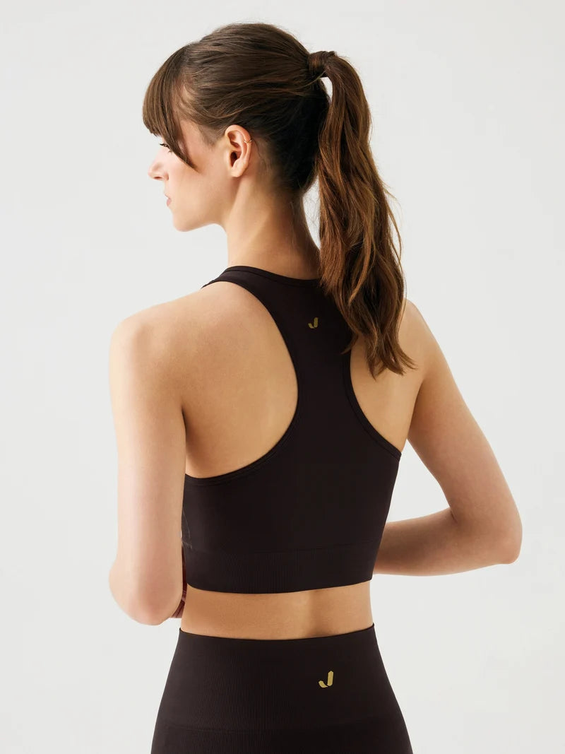 Vella Racerback Konfor Sport Bra | Acı Kahve