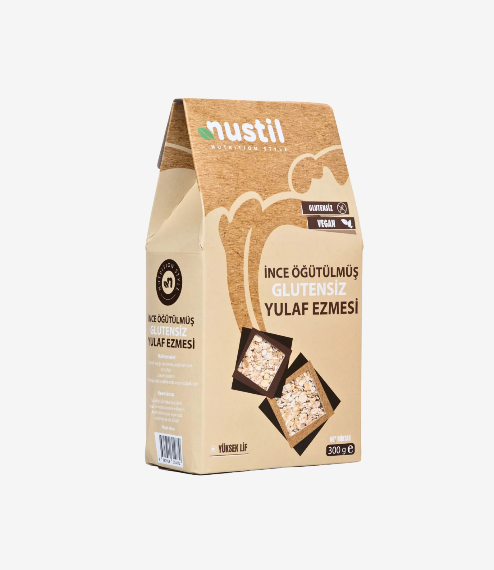 NUSTİL İnce Öğütülmüş Glutensiz Yulaf Ezmesi 300 gr
