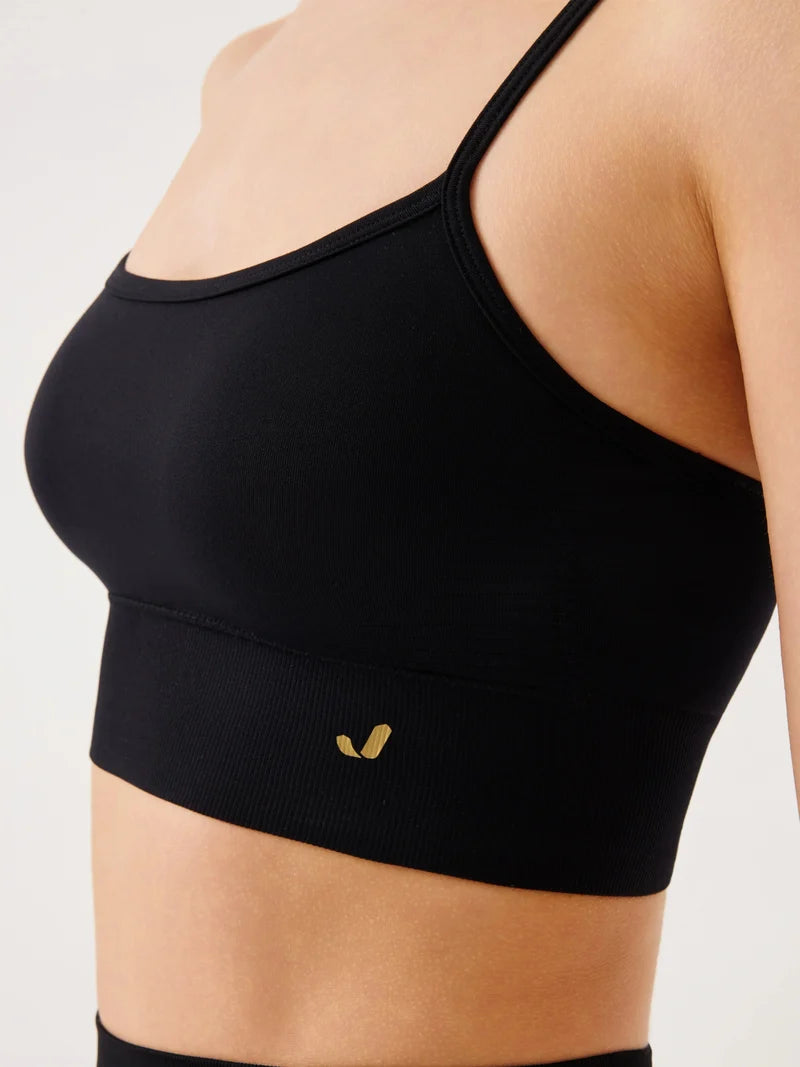 Vella İp Askılı Konfor Sport Bra | Siyah