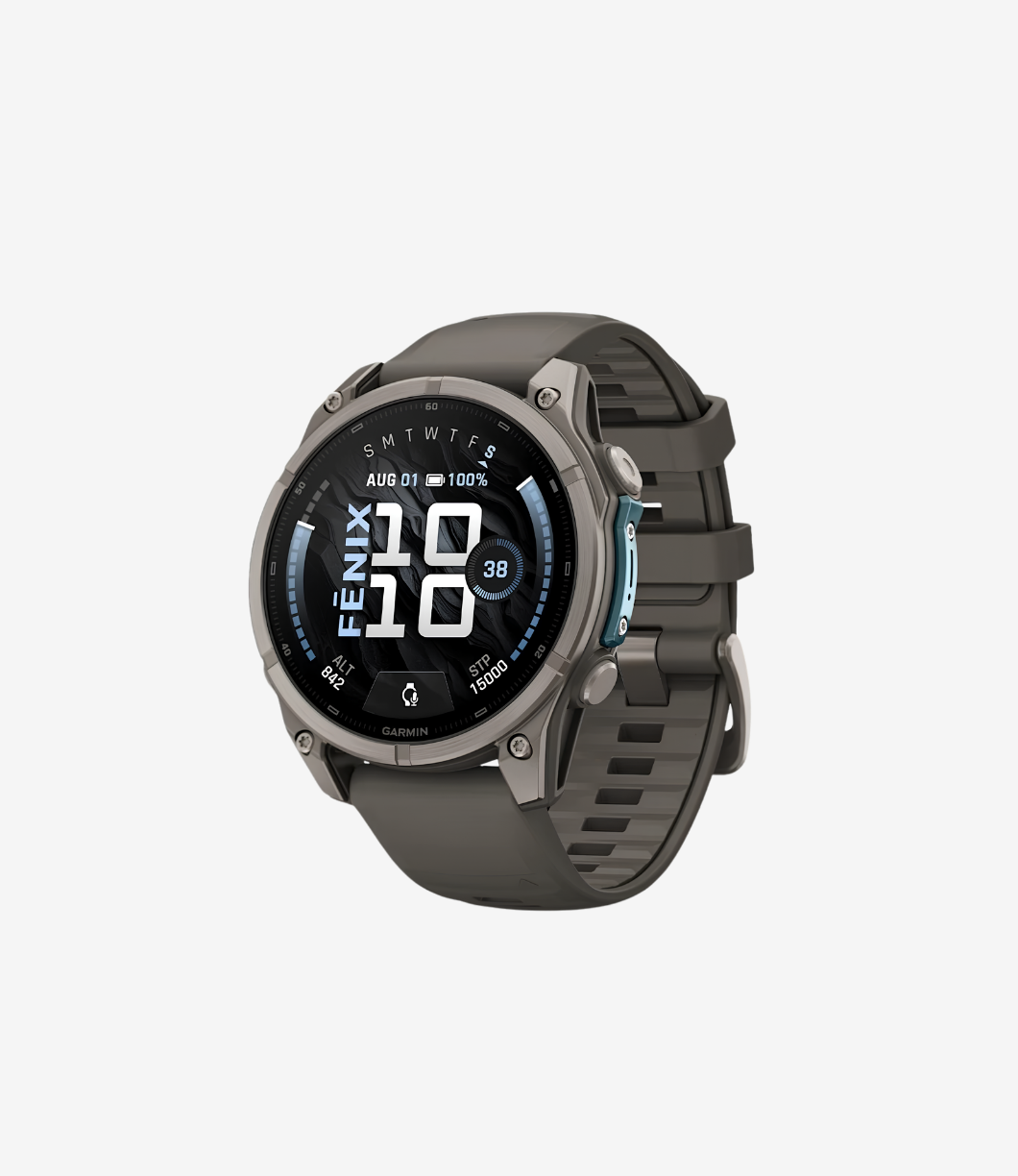Fenix 9, 47 mm | Titanyum, Çakıl Grisi Silikon Kayışlı