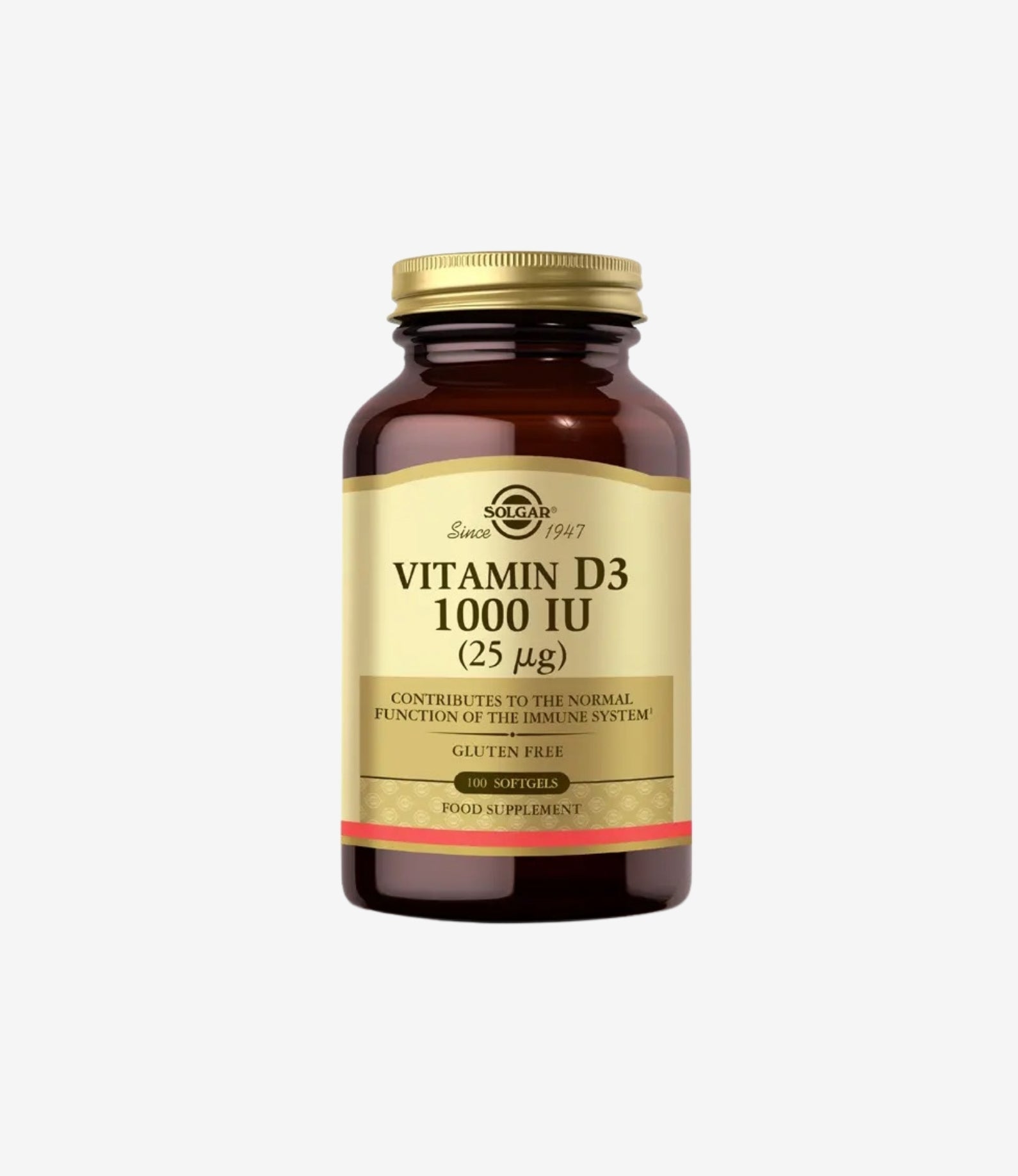 Vitamin D3 1000 IU (25 µg) 100 Kapsül