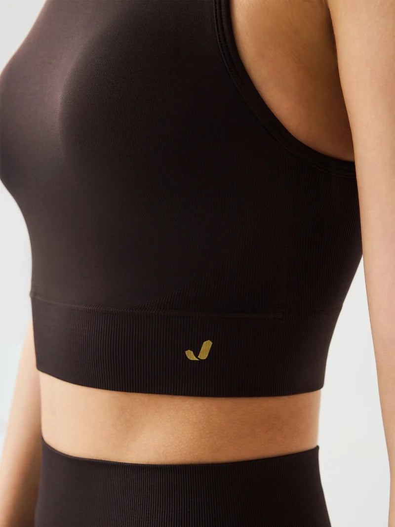 Vella Racerback Konfor Sport Bra | Acı Kahve