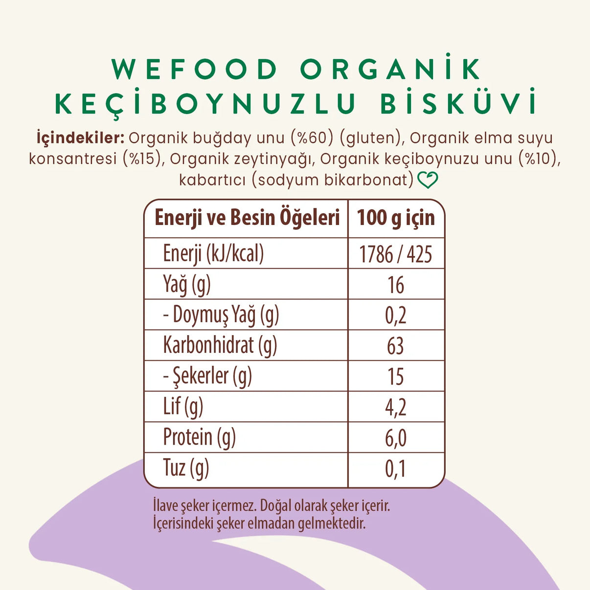 3'lü Kids Organik Keçiboynuzlu Bisküvi 55 gr