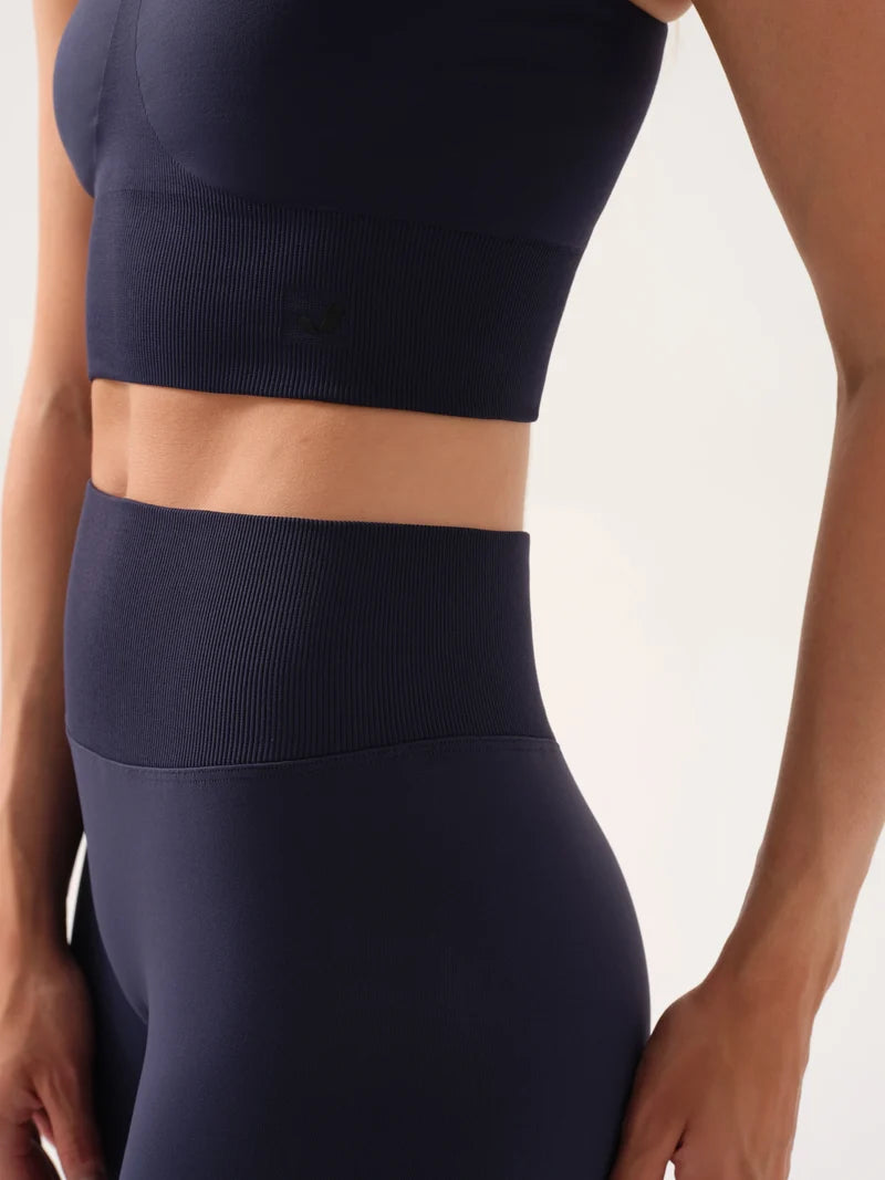Motion Yüksek Bel Flare Paça Tayt | Lacivert